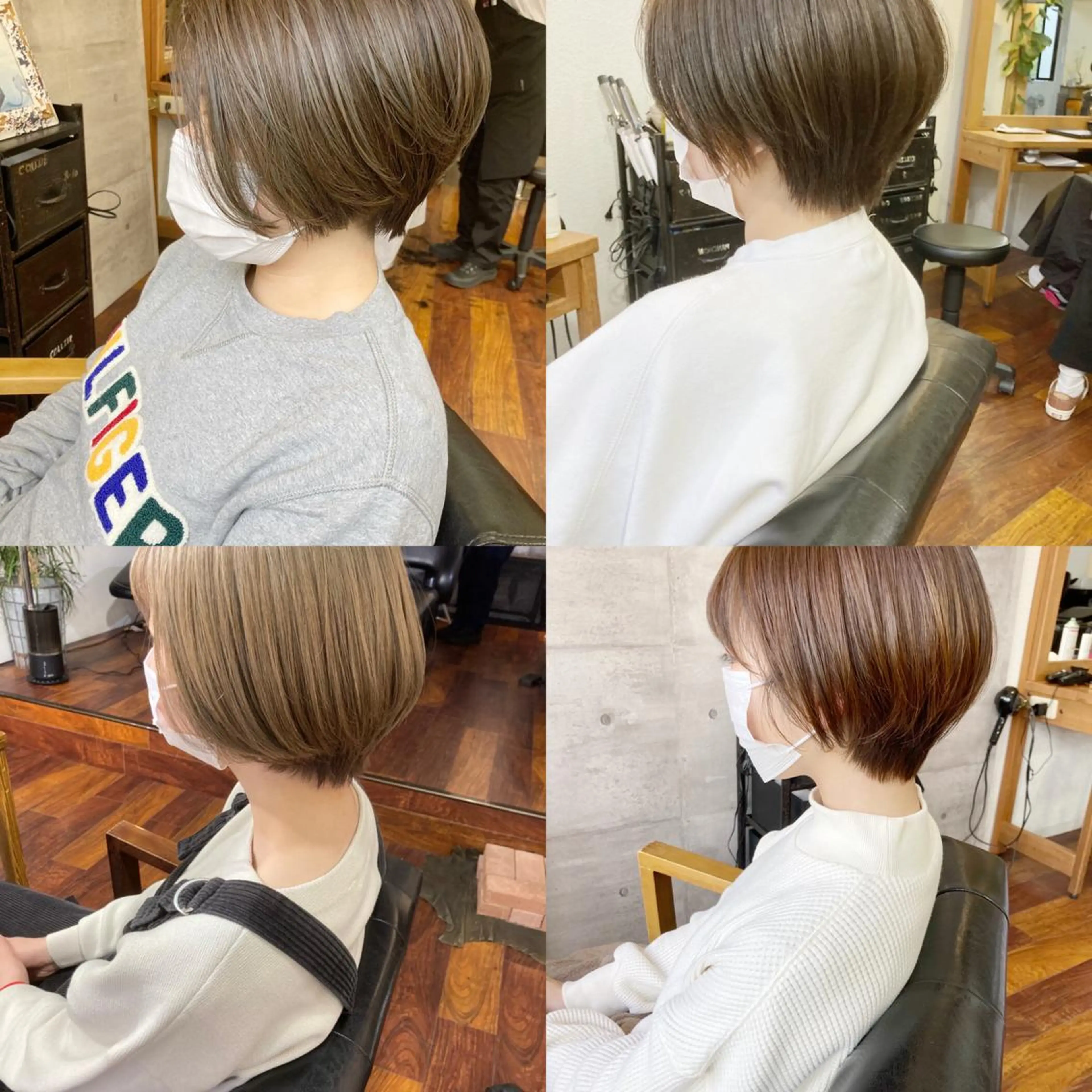 ショート カラー ハイトーンカラー ショートヘア 小木曽智美 /ボブ/ショートのヘアスタイル