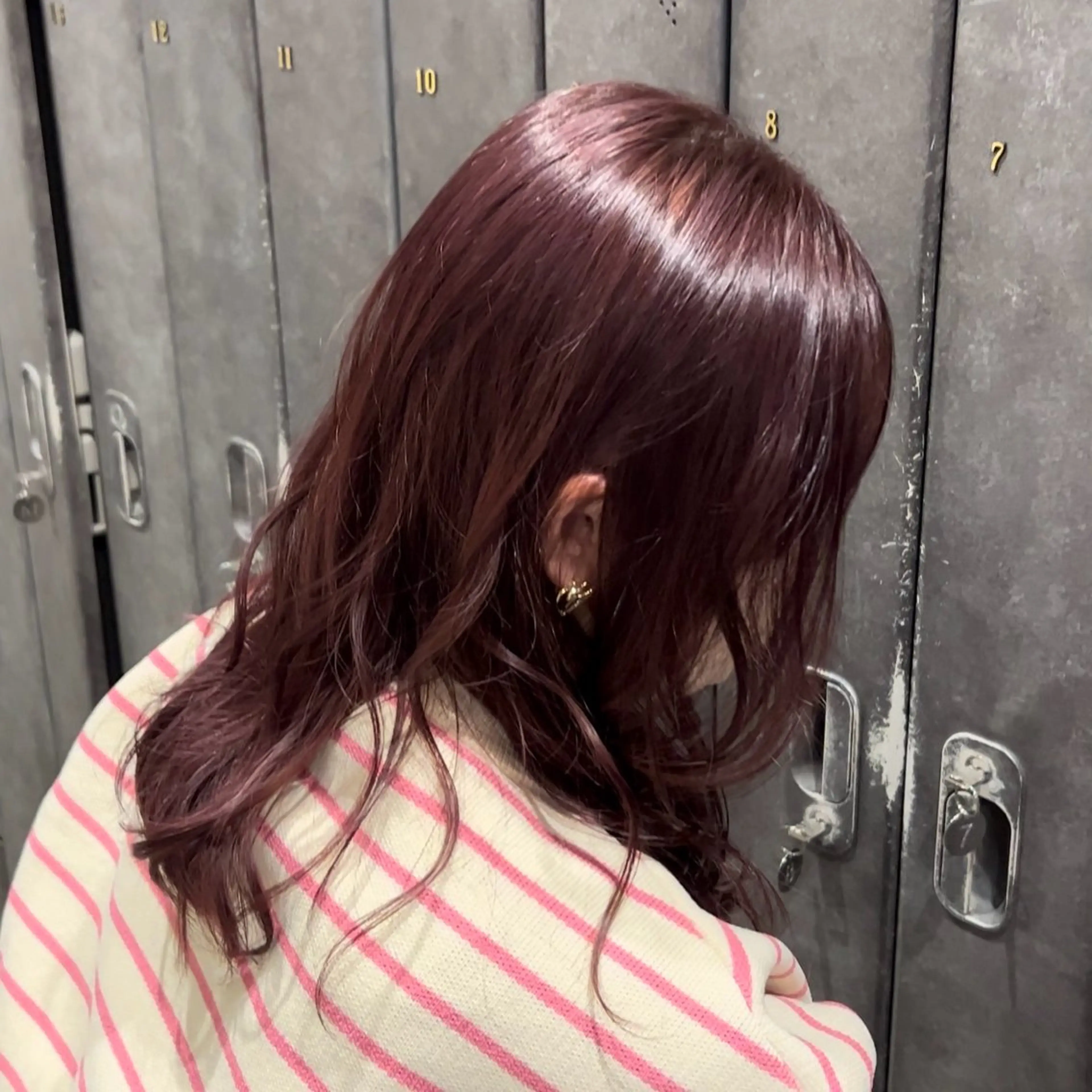 セミロング カラー ラベンダーカラー ピンクカラー ピンクラベンダー ヘアカラー nana/ボブ/ レイヤー/梅田のヘアスタイル