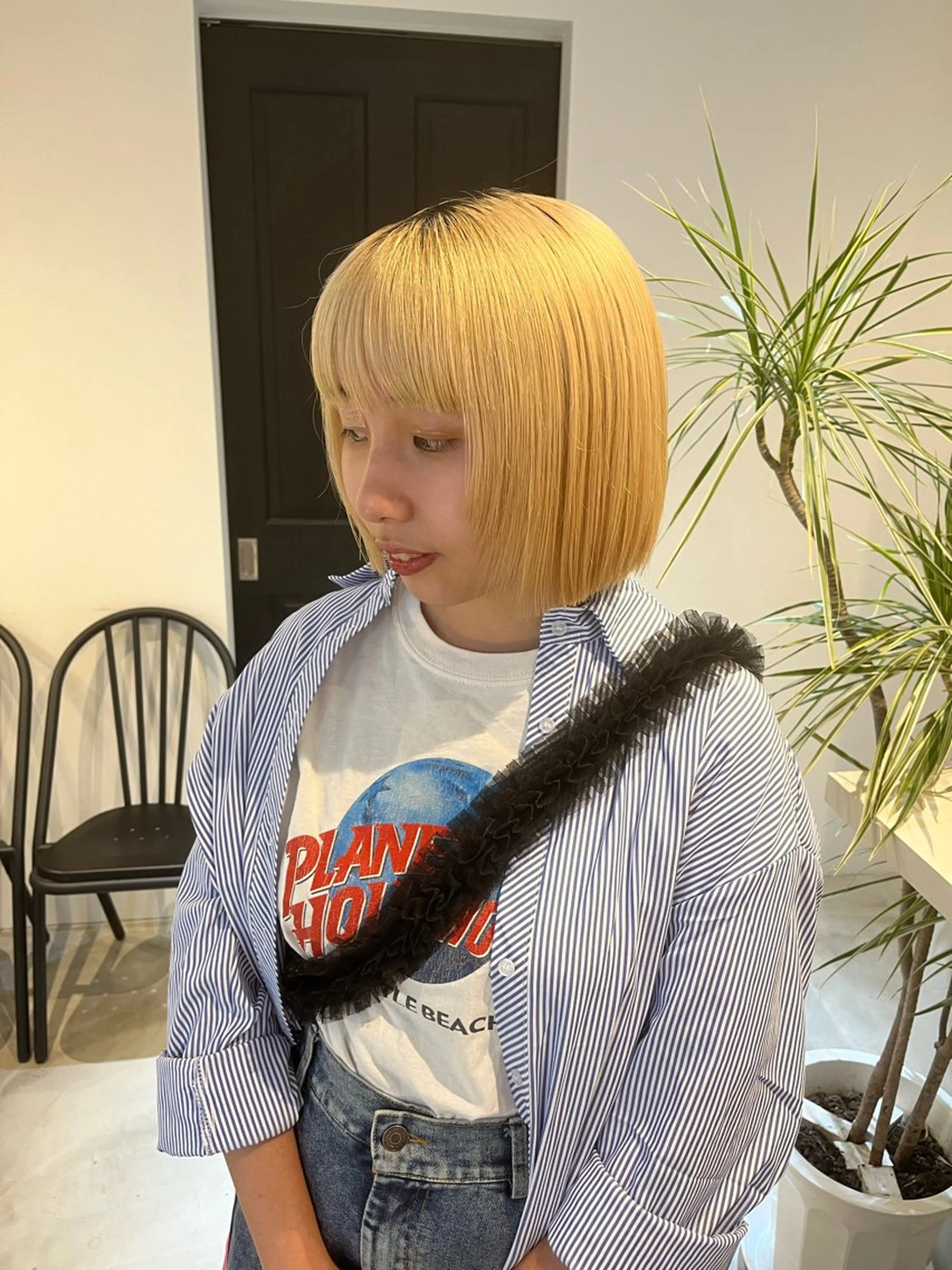 ミディアム レイヤーカット ALLYS 渋谷店所属・最高級の艶のある カラーmei🎨のヘアスタイル