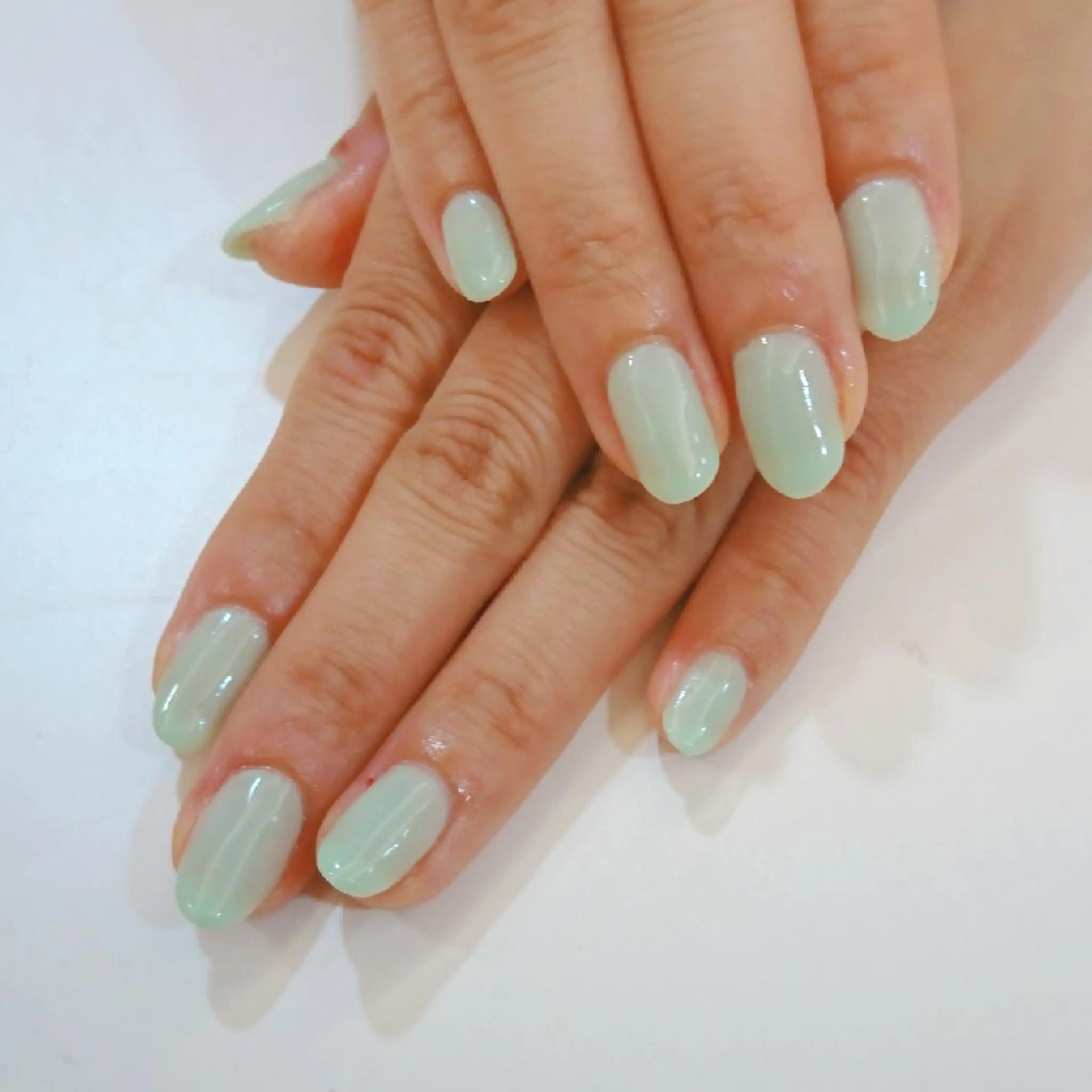 ネイル クリアネイル グリーン Bianca TANAKAのネイルデザイン