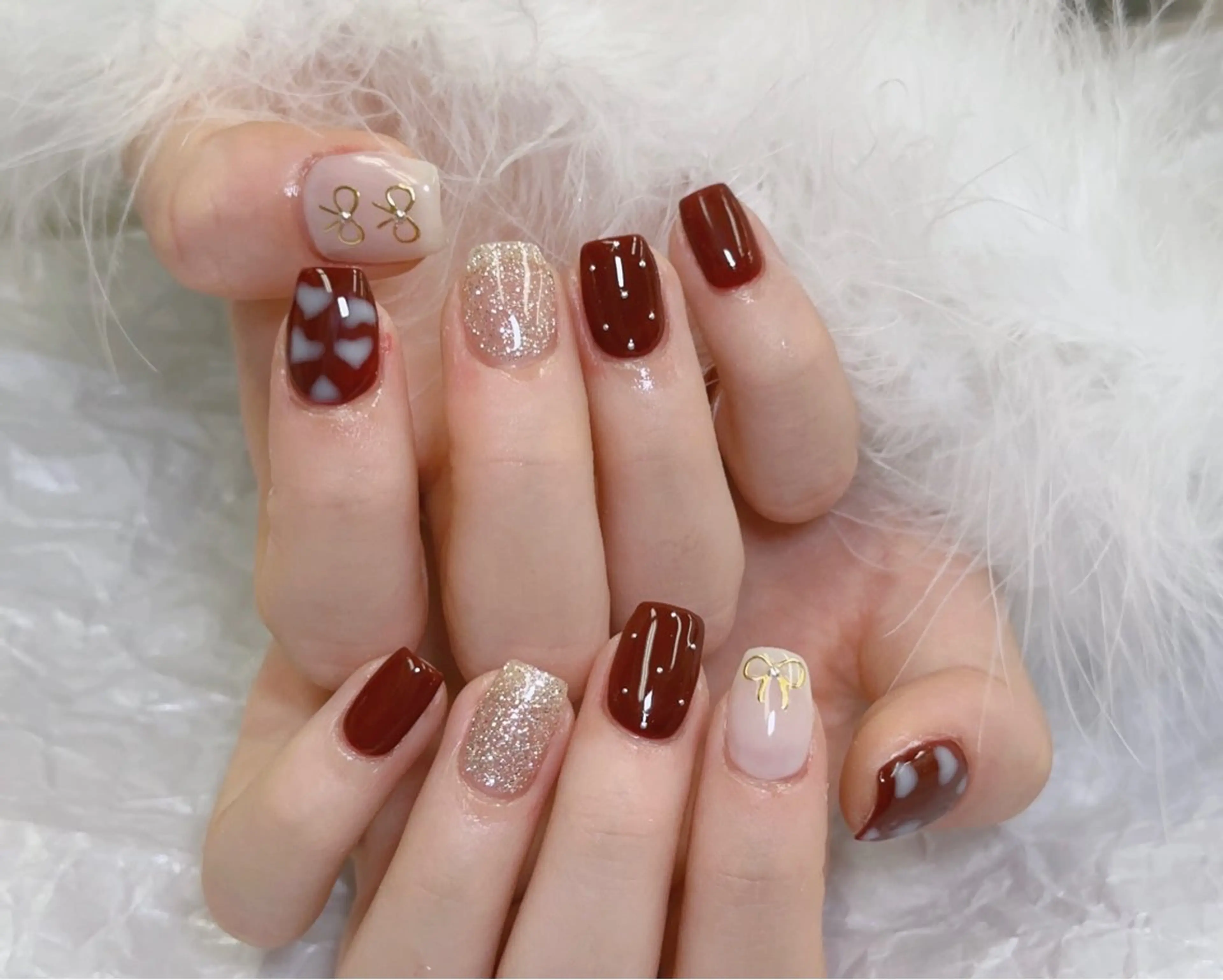 ネイル ハンドネイル 🤎HARU 🧸のネイルデザイン