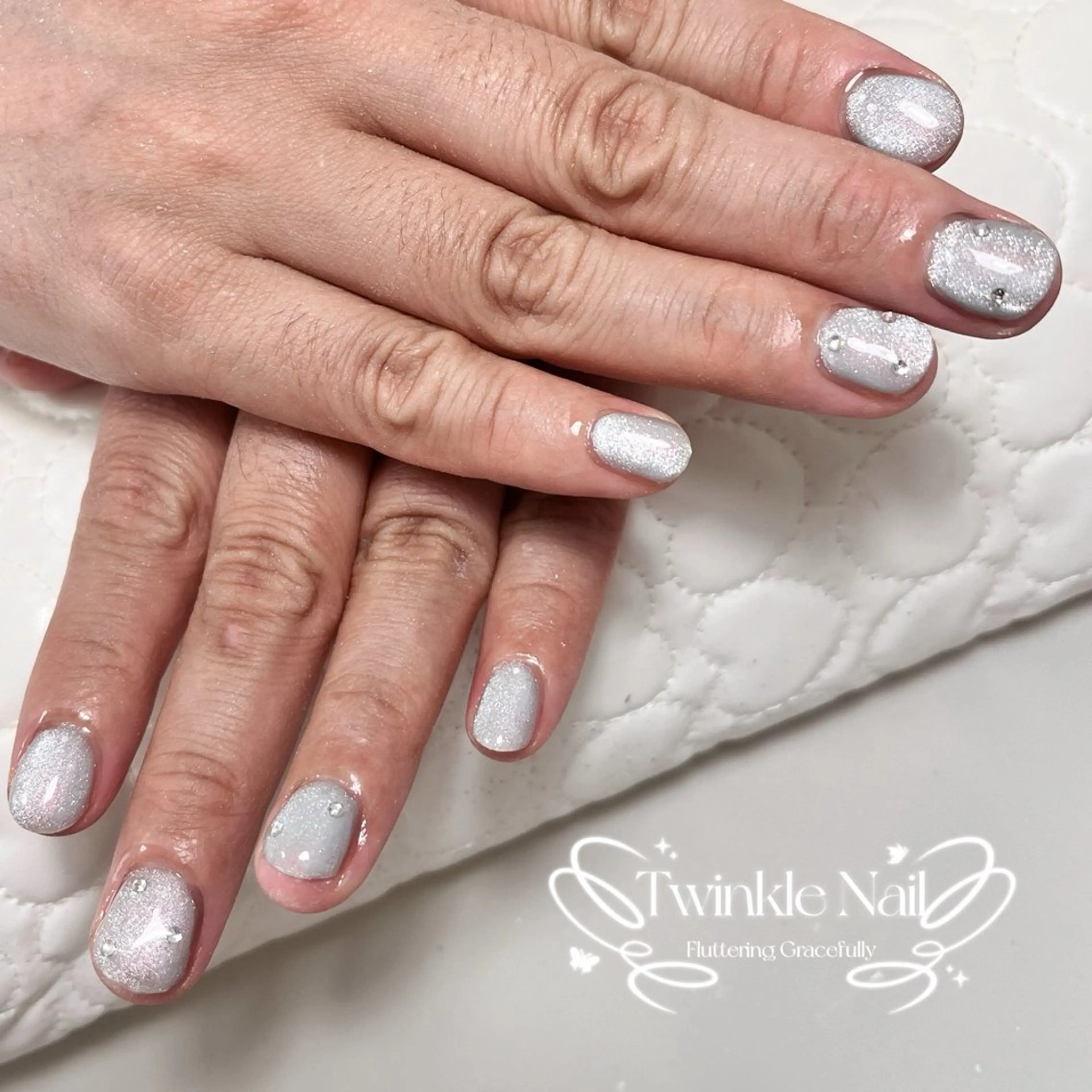 ネイル キラキラネイル マグネットネイル Twinkle Nail Kuboのネイルデザイン
