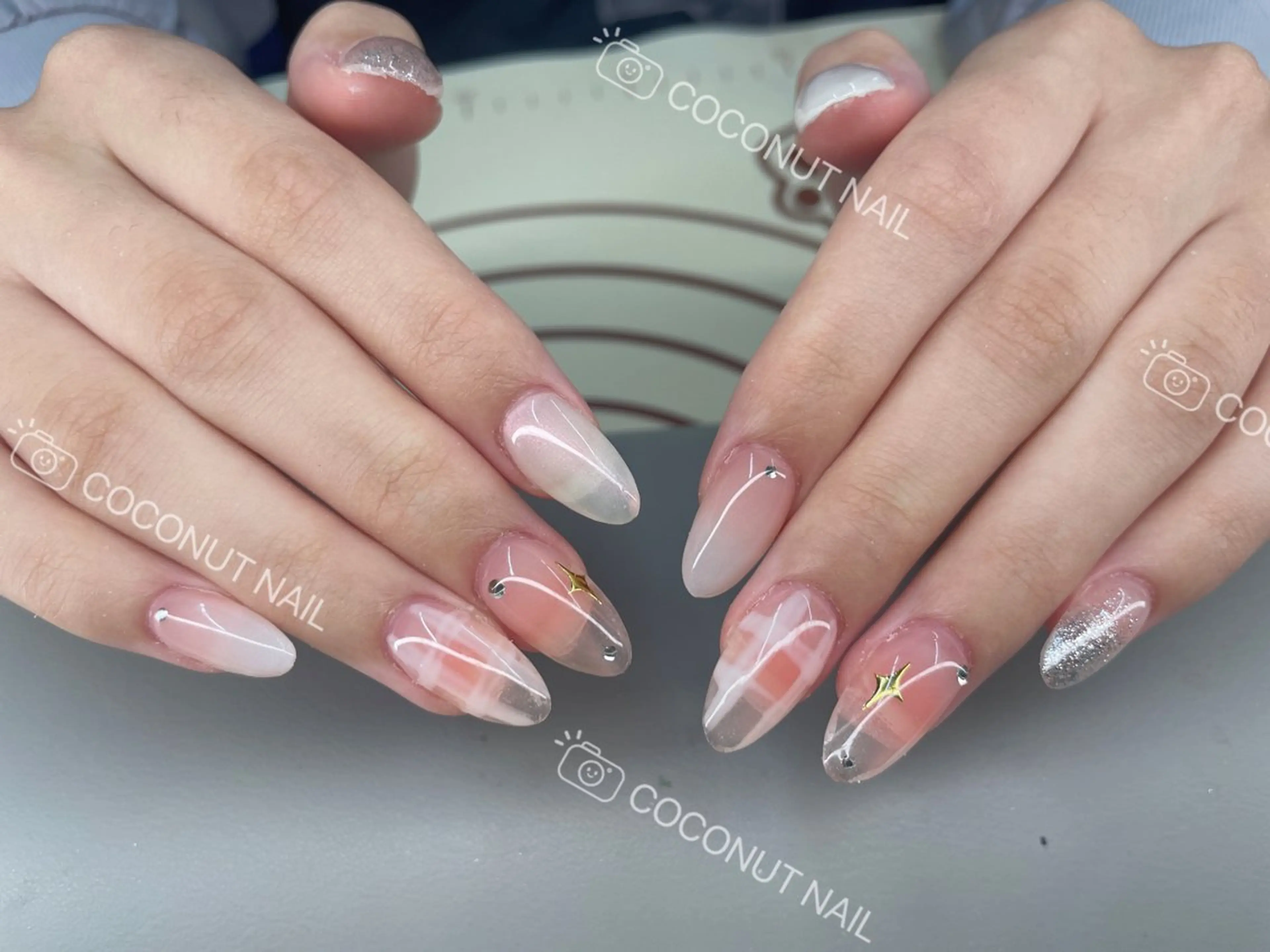 ネイル ハンドネイル 神田 ココナッツのネイルデザイン