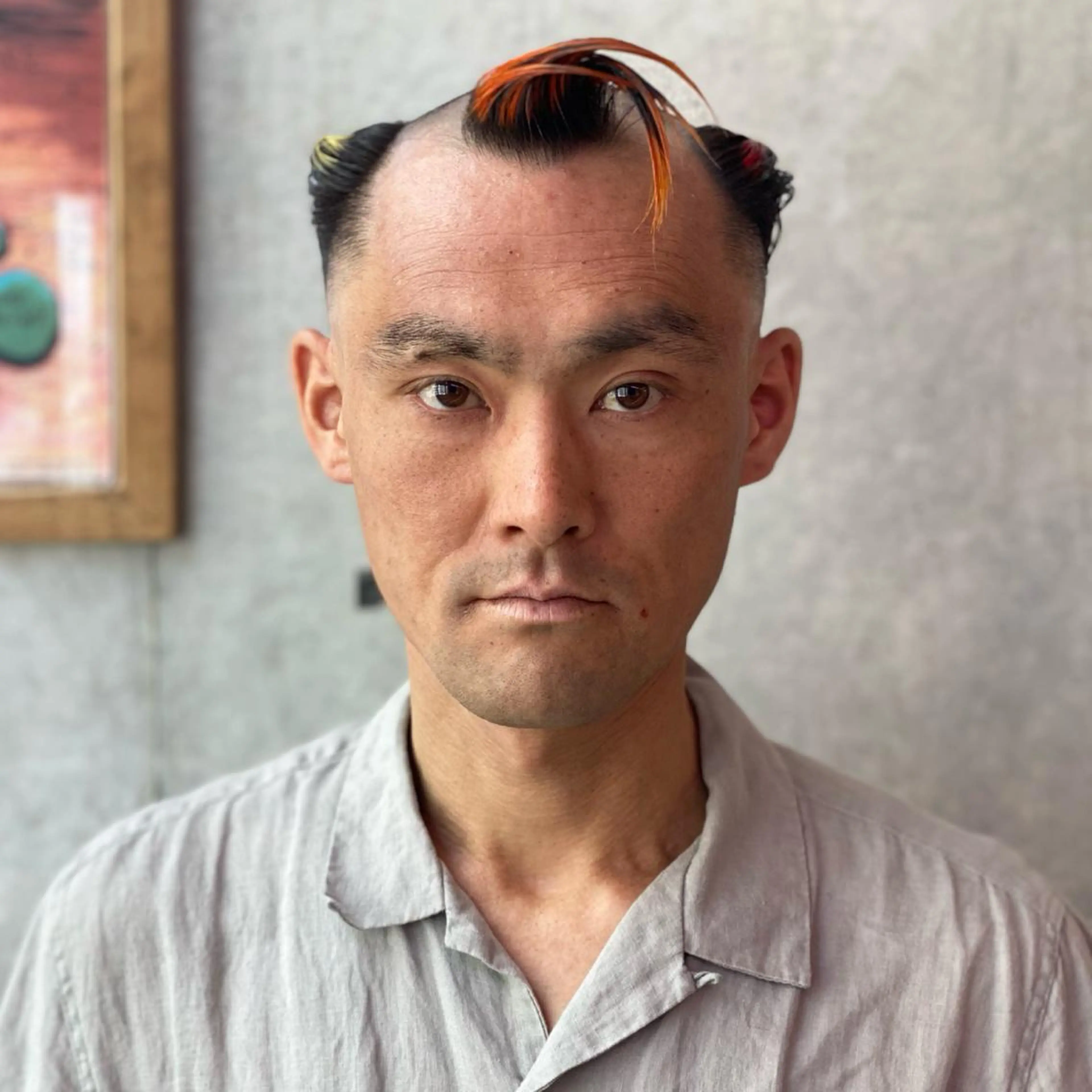 ショート カラー パーマ ヘアアレンジ メンズ ネイル マツエク・マツパ 中元 淳のヘアスタイル