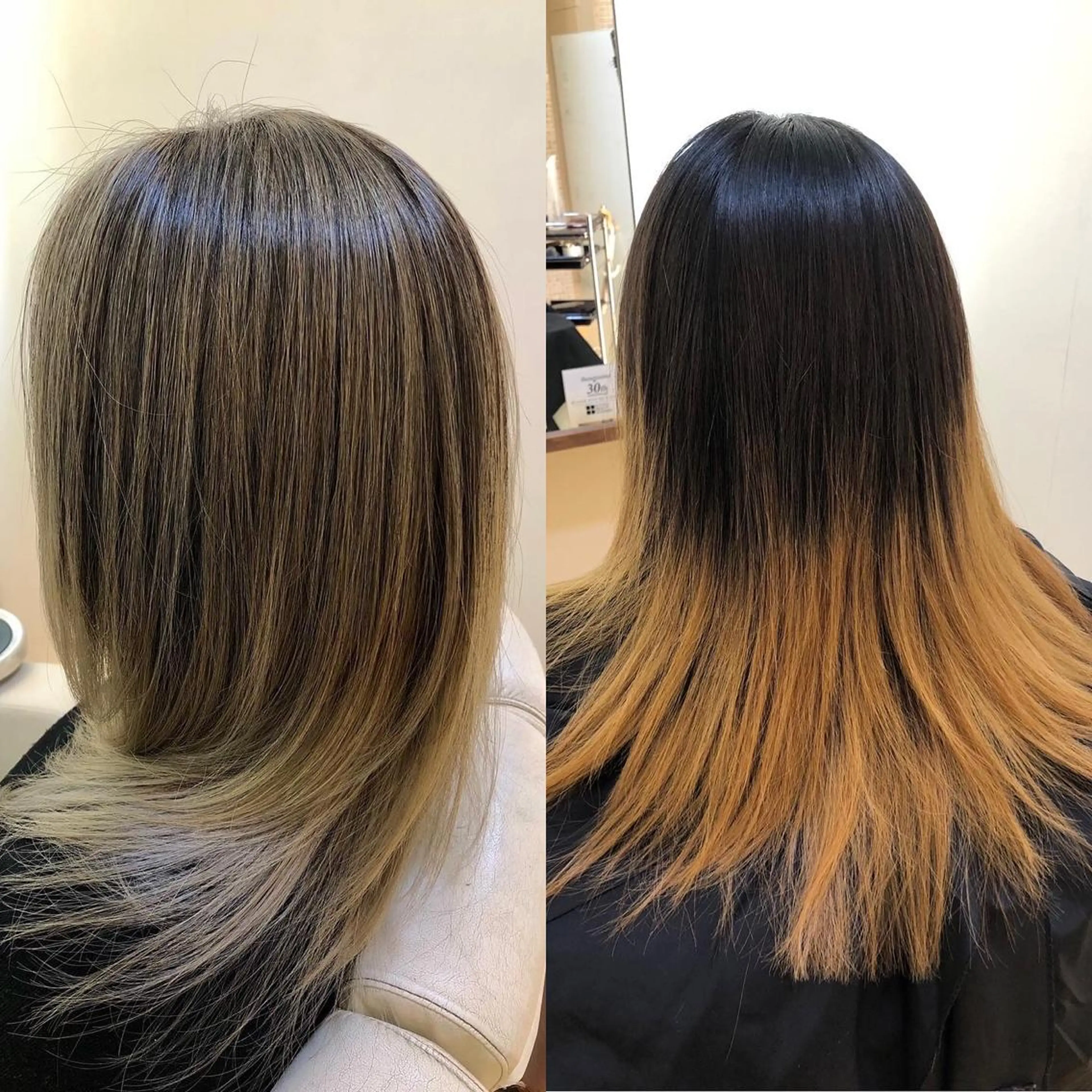 ロング レイヤーカット ヘアカラー 山岡 徹也のヘアスタイル