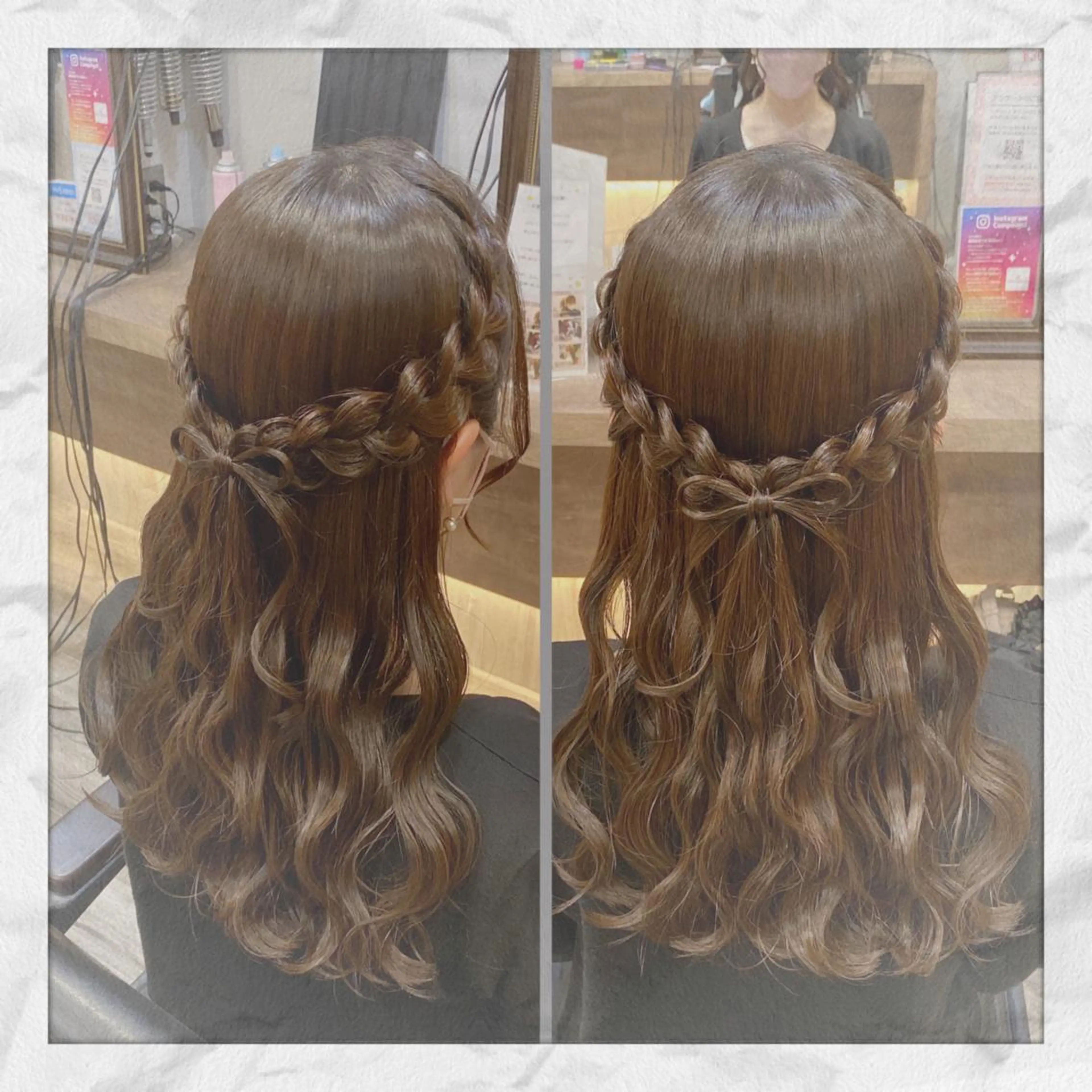 セミロング ヘアアレンジ ヘアセット ヘアセット/着付け 𓇼 松本 夏美𓇼のヘアスタイル