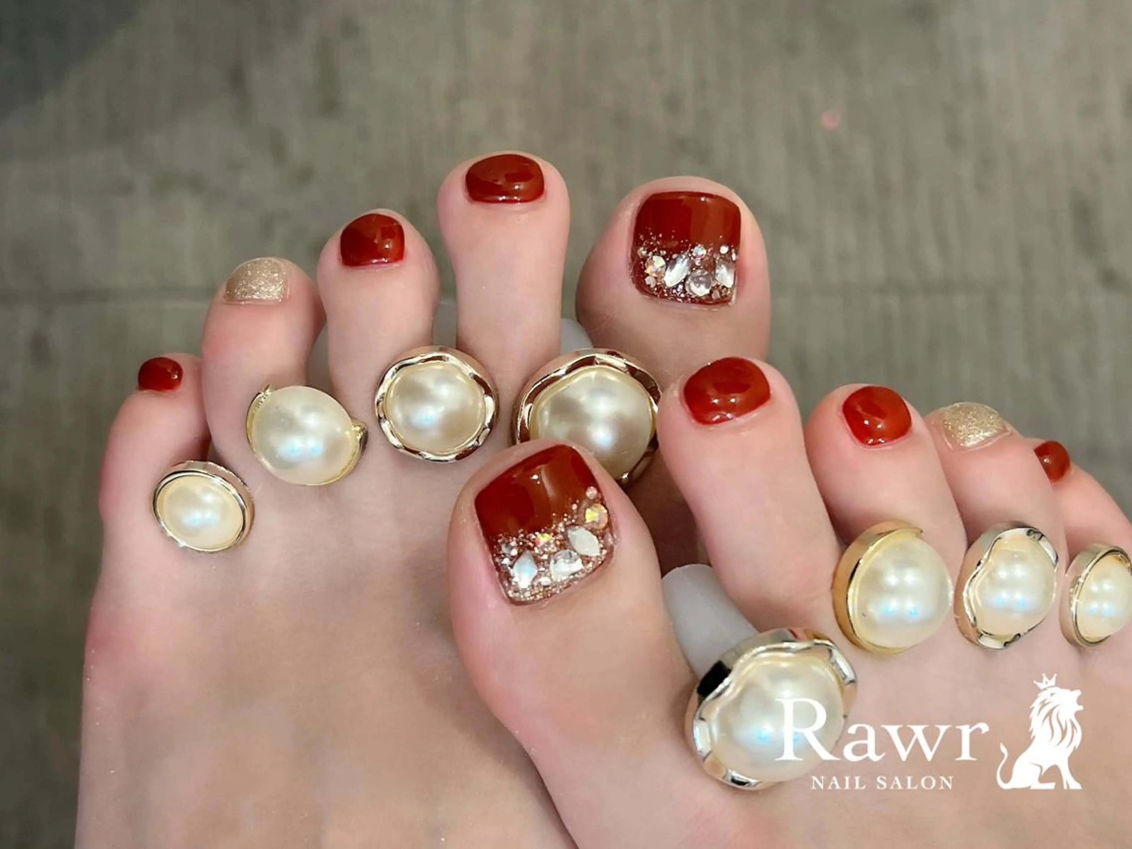 ネイル フットネイル Rawr / saoriのネイルデザイン