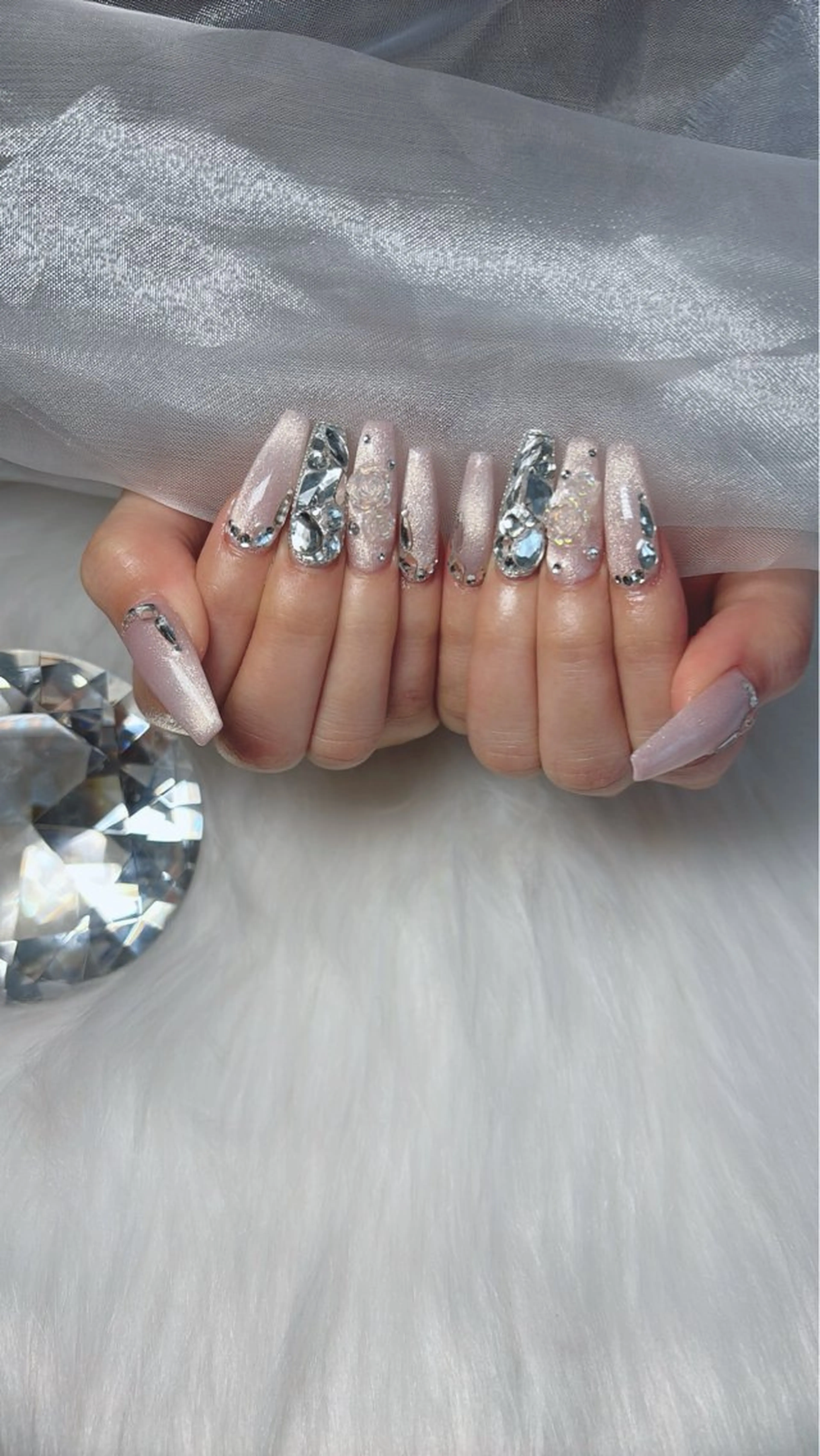 ネイル 長さ出し ジェルネイル ネイルチップ ハンドネイル salon de belnetta所属・kayo 💅のネイルデザイン