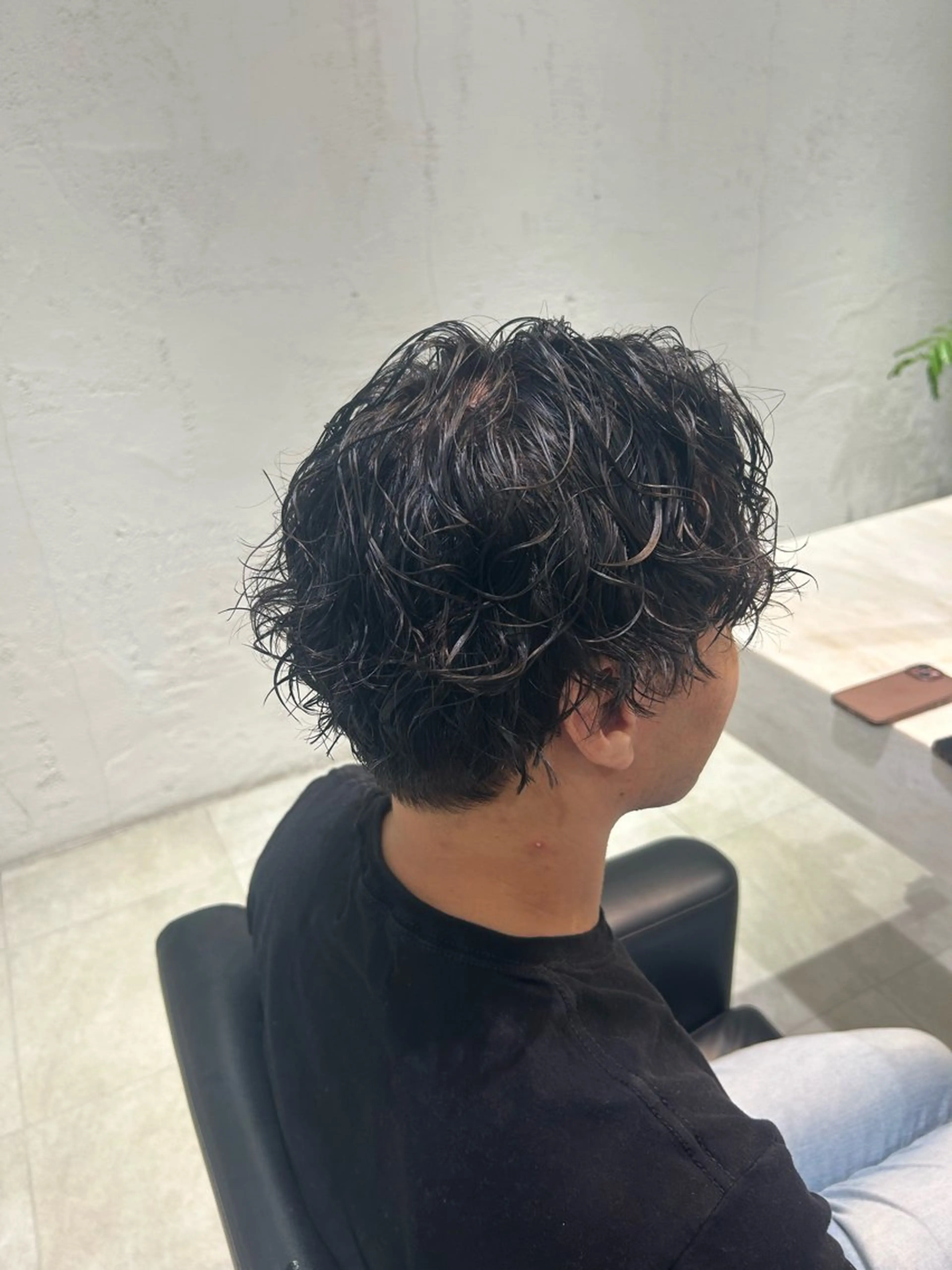 ミディアム パーマ メンズ カット パーマ 🦋Misaki🦋 メンズパーマ/着付けのヘアスタイル