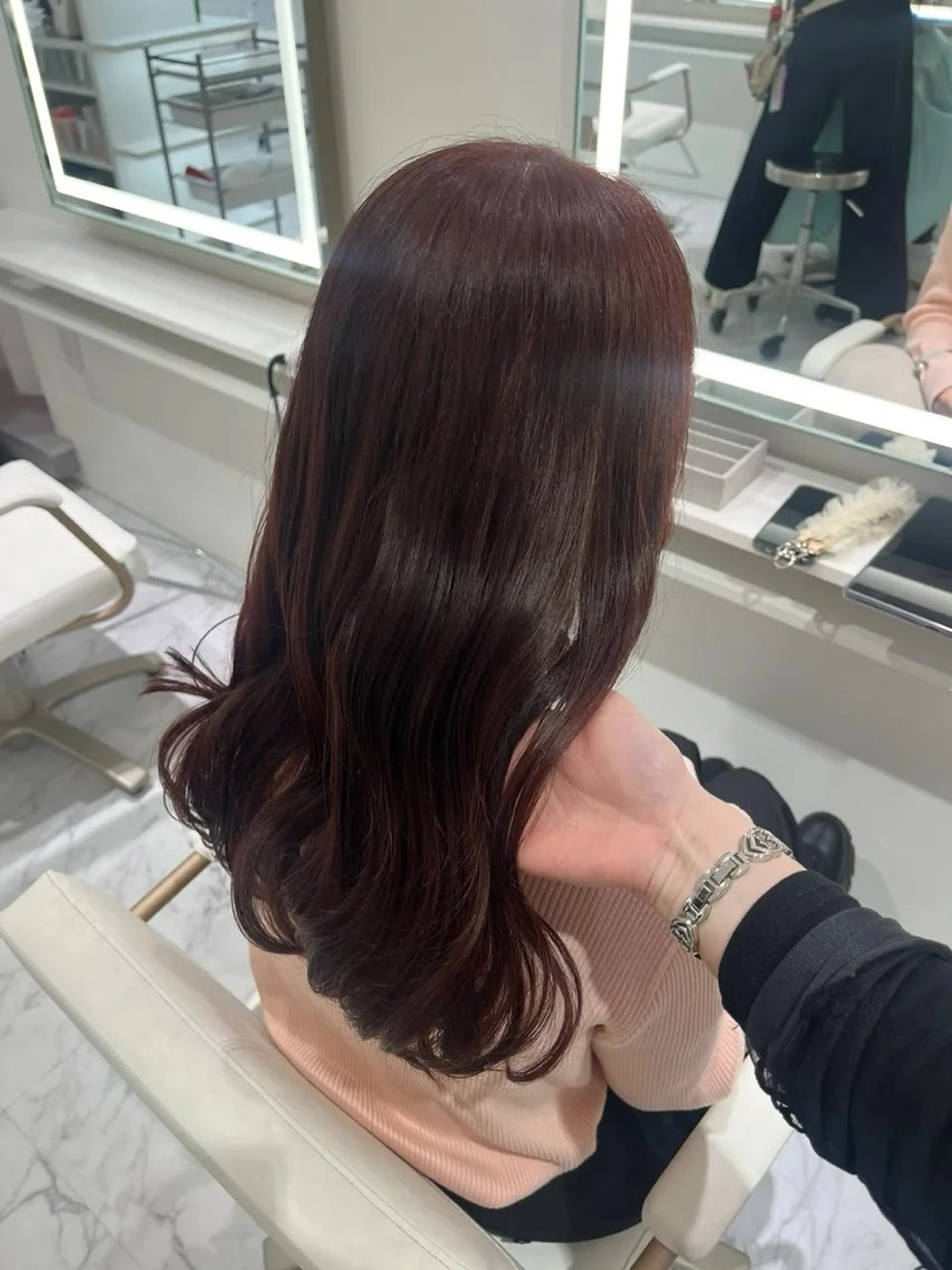 セミロング ヘアカラー ParveMix /石田 佳澄🩶のヘアスタイル