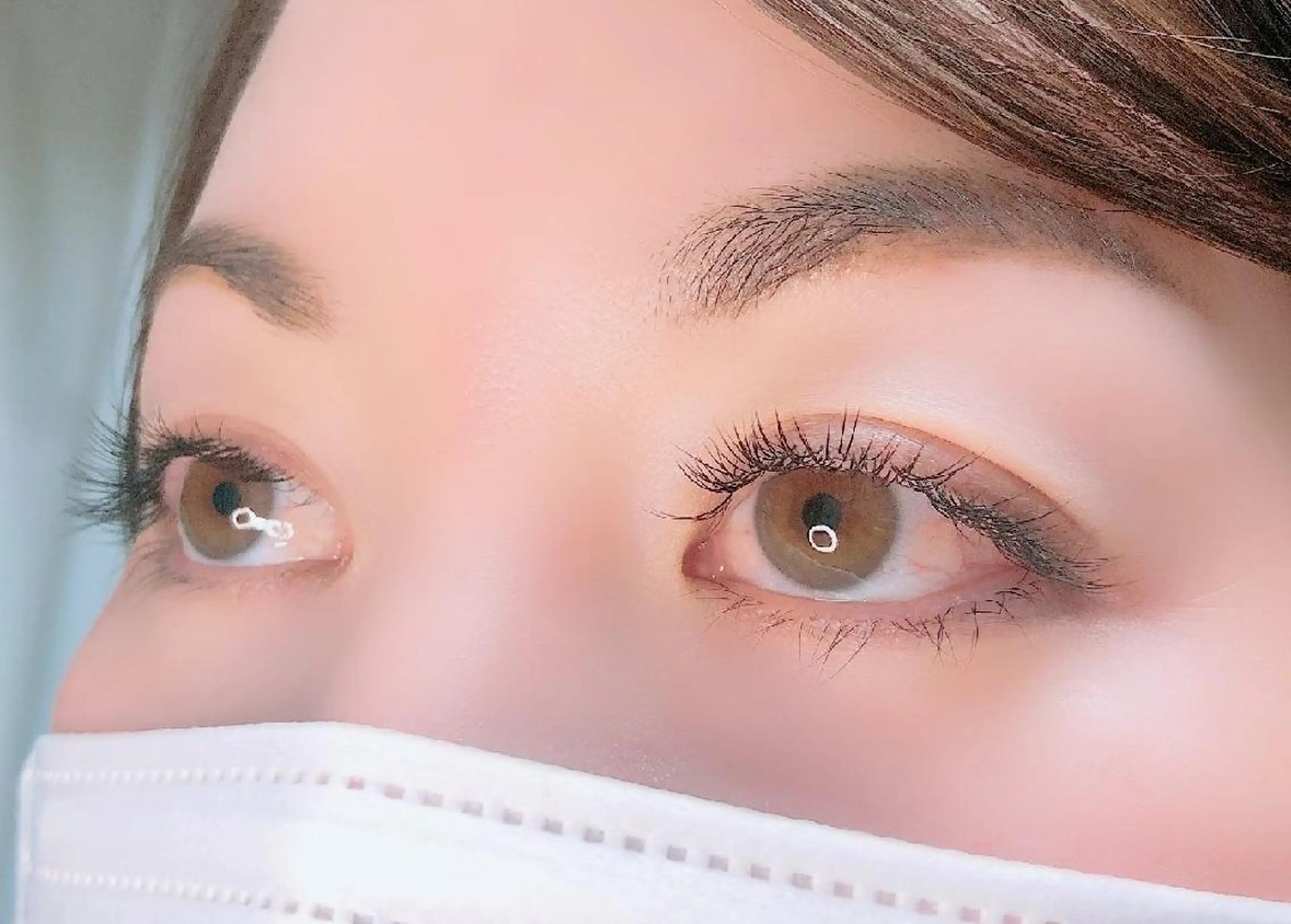 【エクステ史上最高の軽さと持続】フラットマット120本+コーティング付の写真