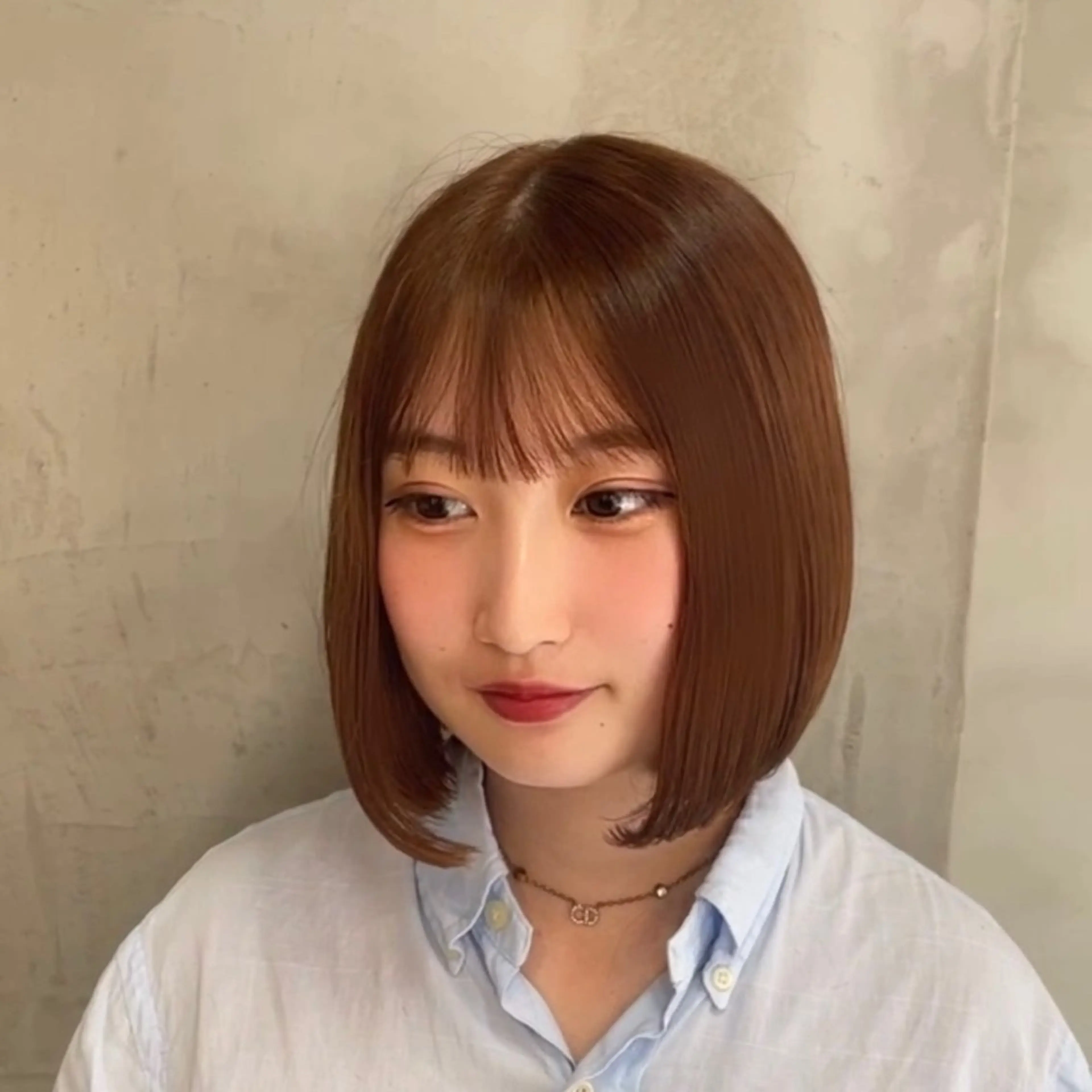 ショート オレンジブラウン ✨️🧸elima調 布Reika🧸✨️のヘアスタイル