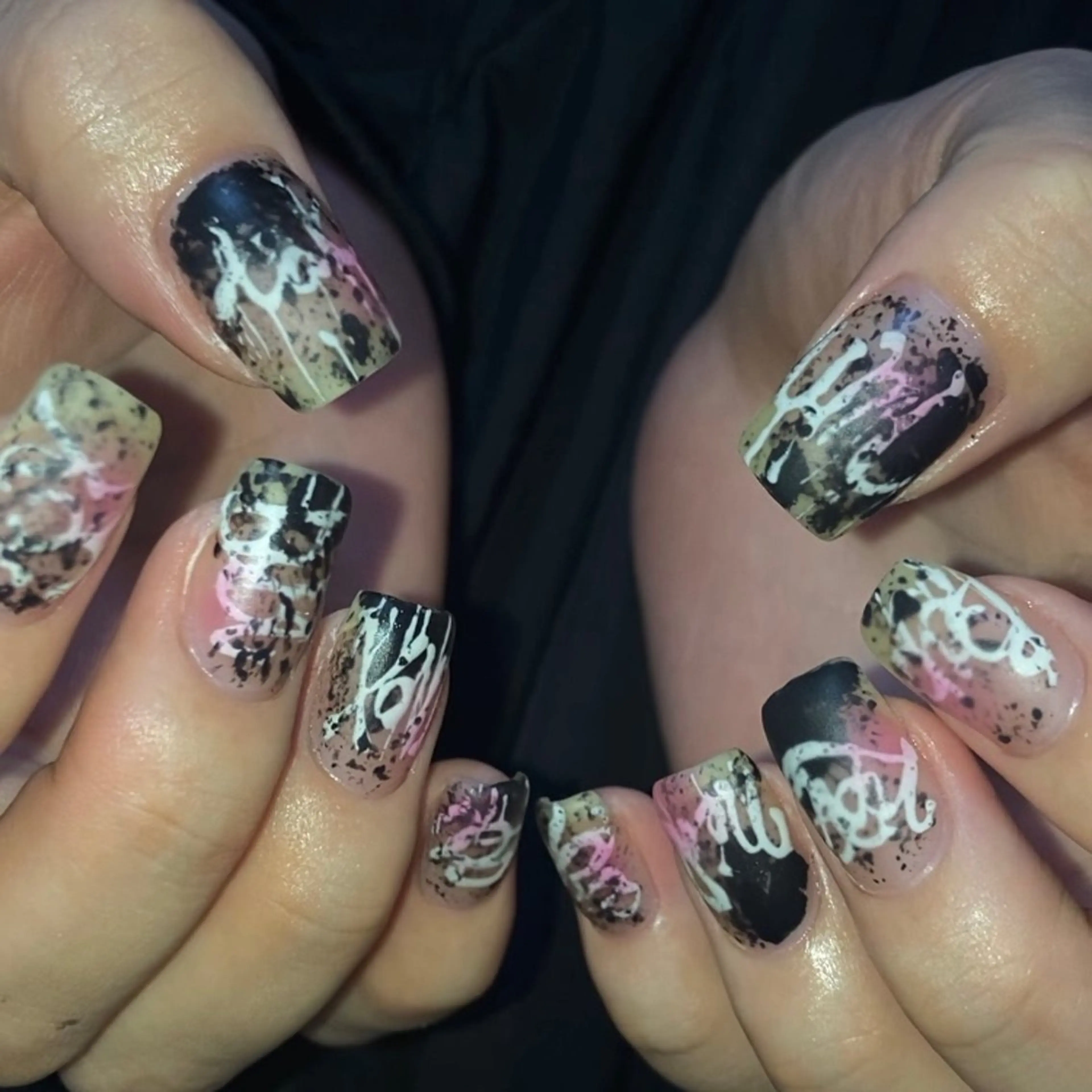 ネイル ハンドネイル フットネイル kana/モード ・グランジ໒꒱のネイルデザイン