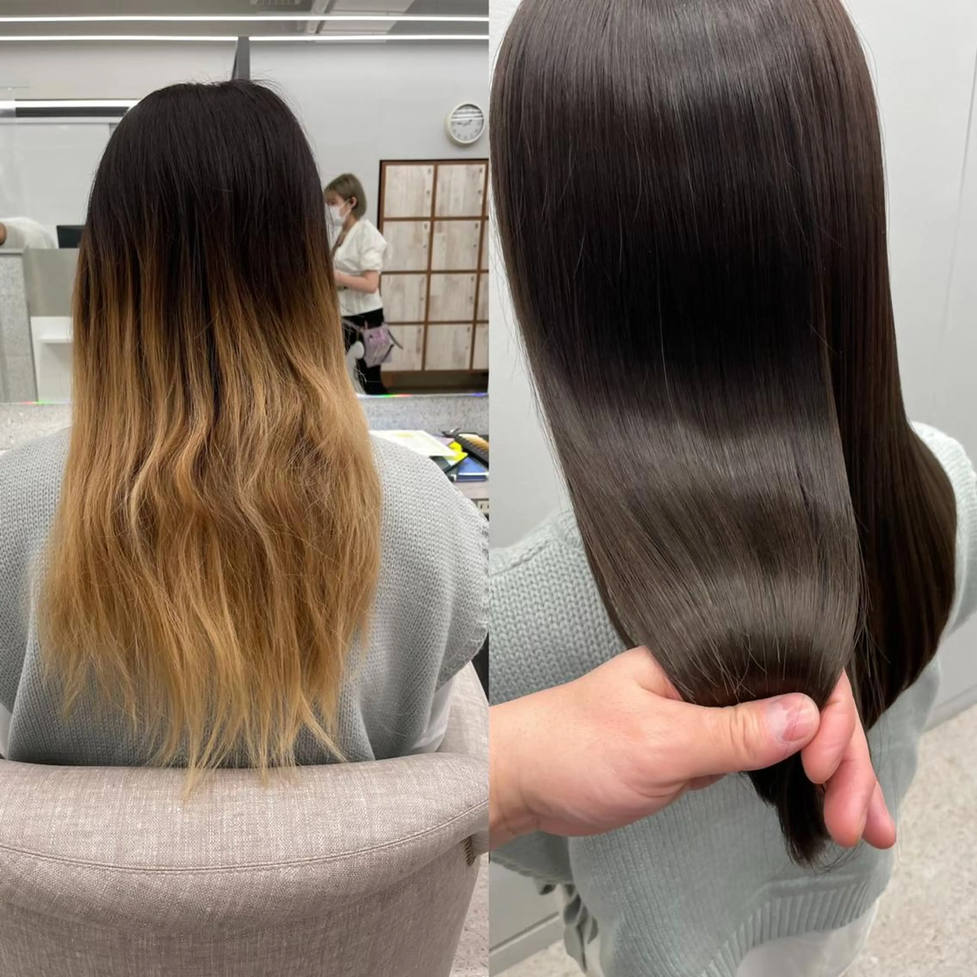 ロング 韓国ネイル🤍 イワサキ　リコ🍒のネイルデザイン