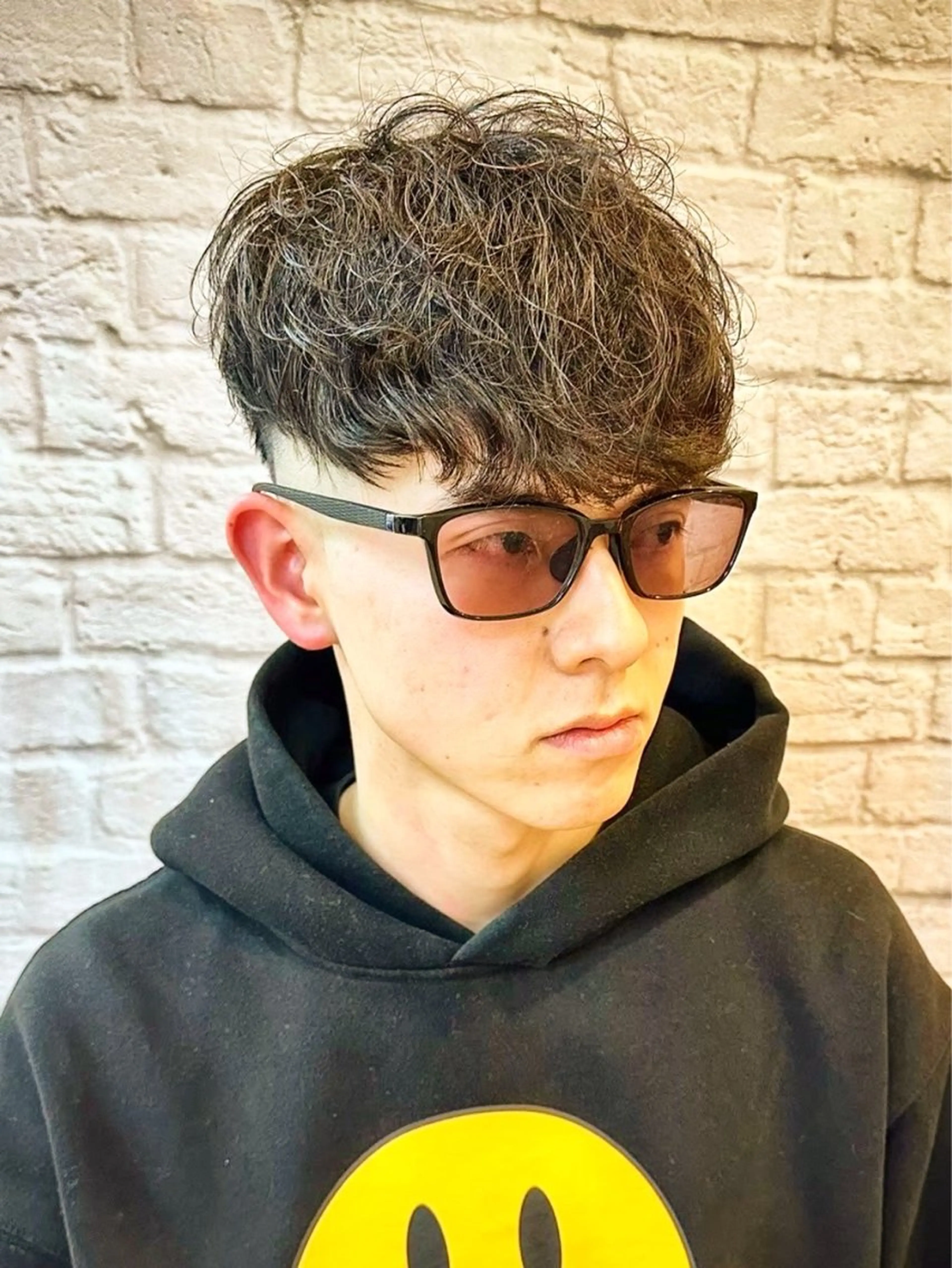 ショート カラー パーマ ヘアアレンジ メンズ カット パーマ メンズカット/パーマ 山崎航平💈のヘアスタイル