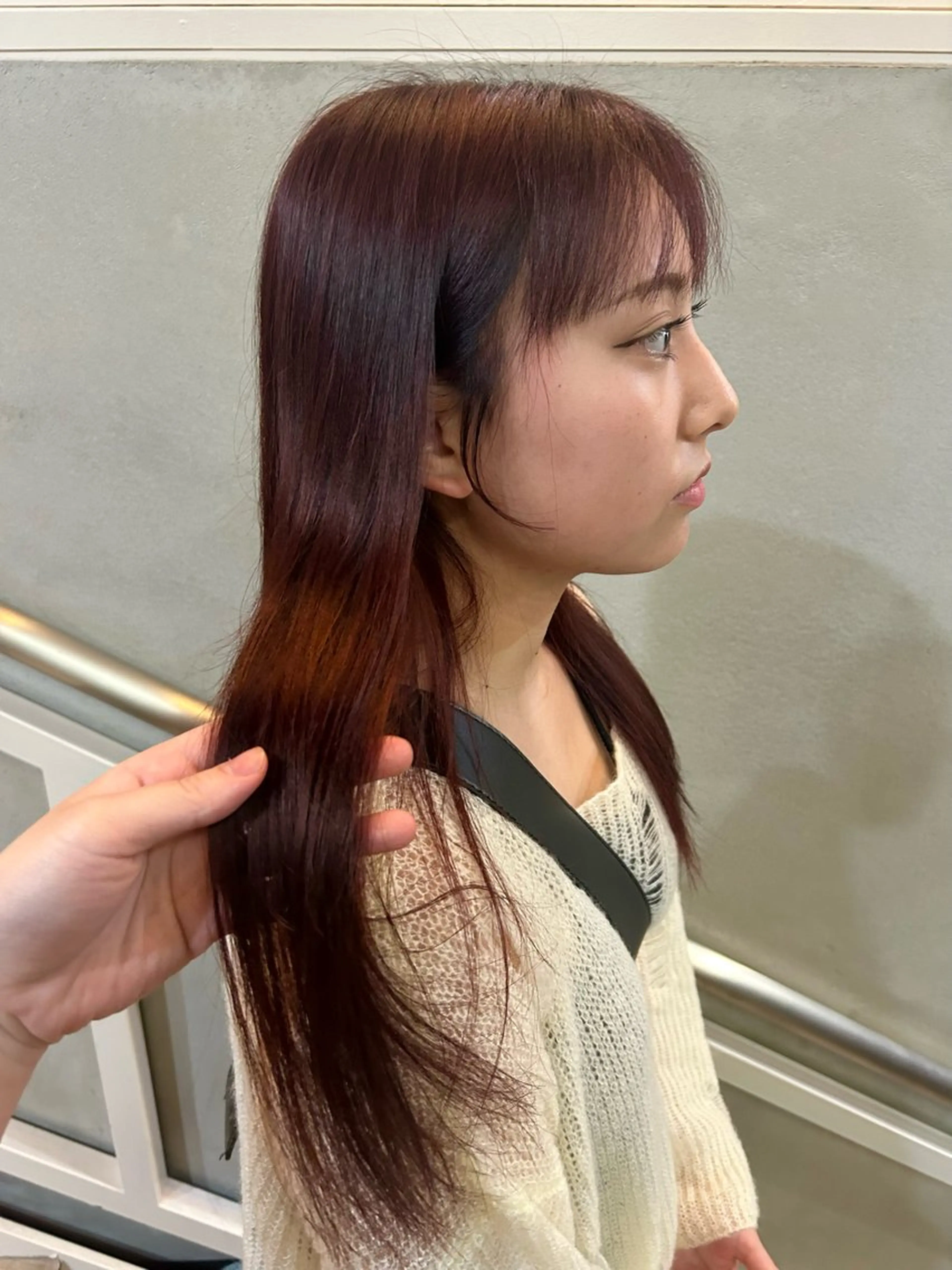 ロング カラー ブリーチ ブリーチなしカラー ヘアカラー 艶髪に✧ / 透明感 カラー / 冨成のヘアスタイル