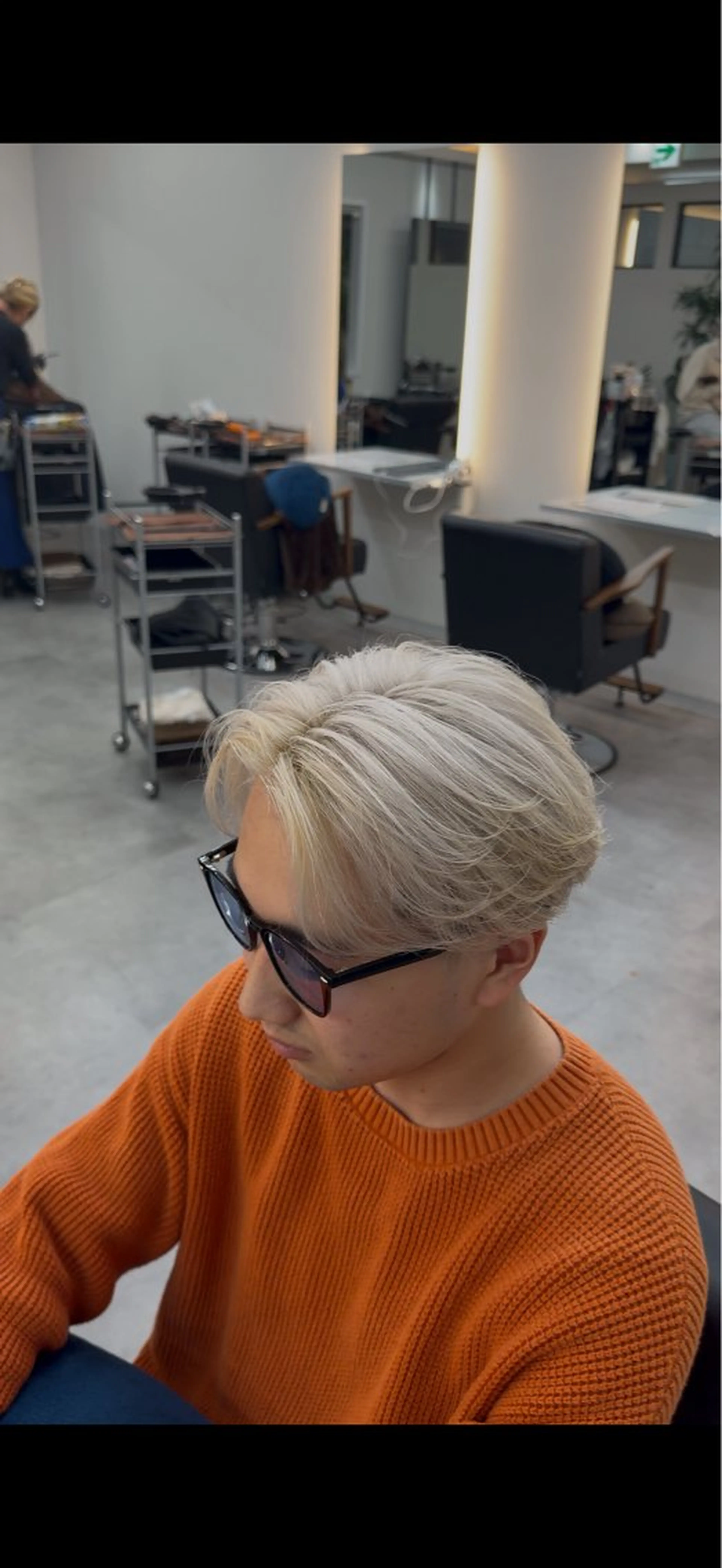 カラー メンズ riens harutoのヘアスタイル