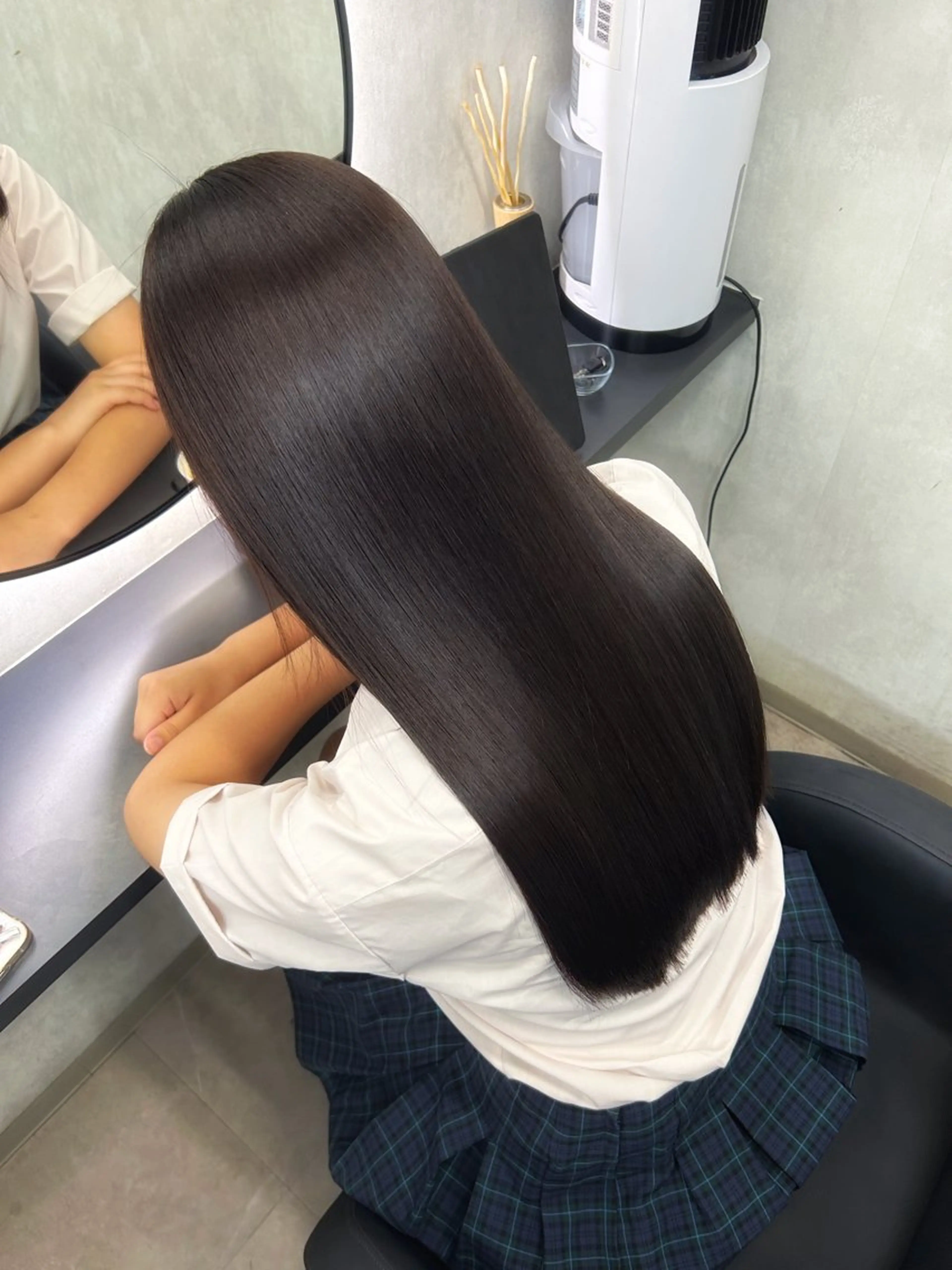 ロング カット 縮毛矯正 トリートメント 新宿/美髪矯正 髪質改善/韓国風山本のヘアスタイル