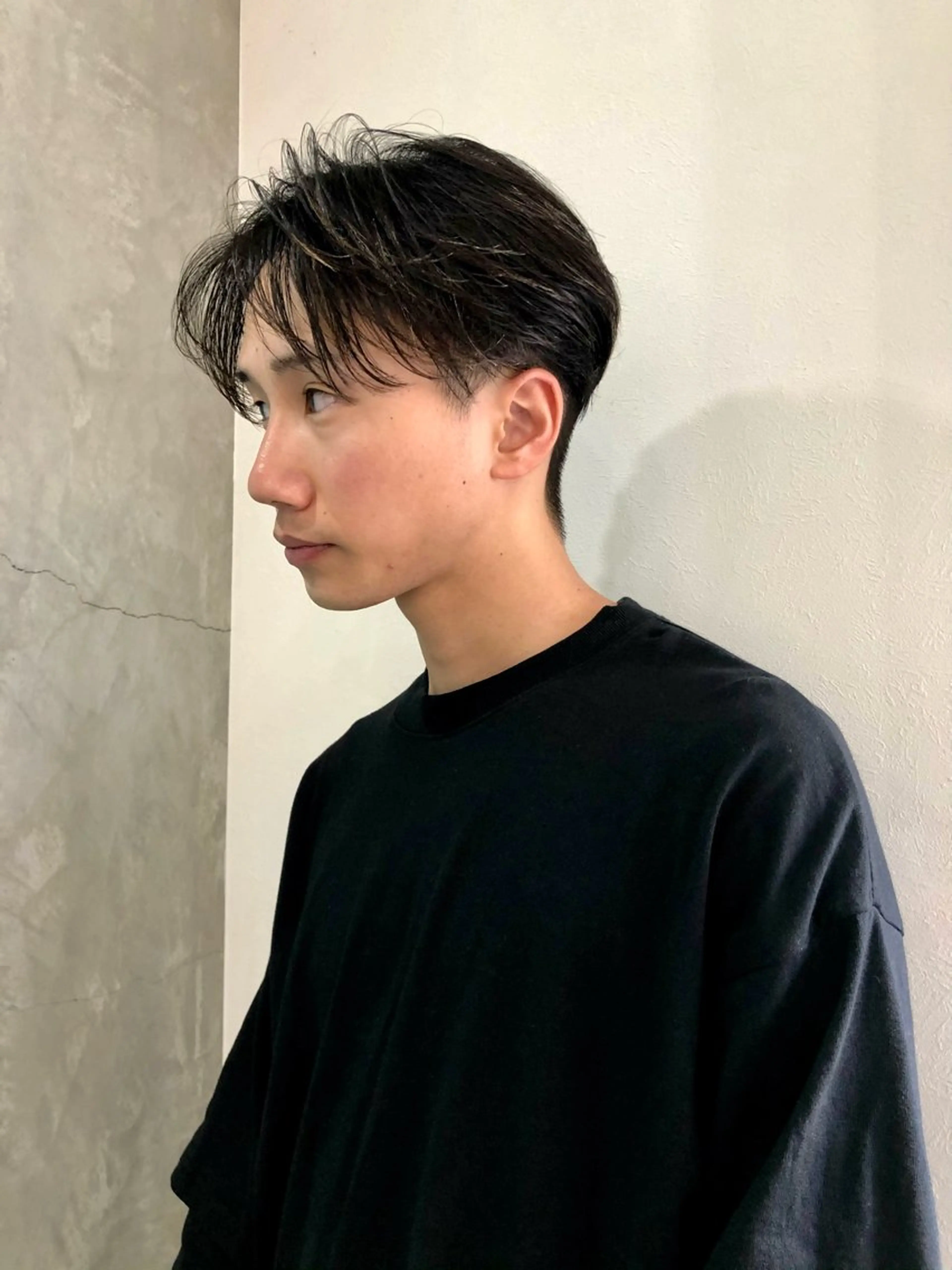 メンズ センターパート ツーブロック Kukuna所属・原田 慎吾のヘアスタイル