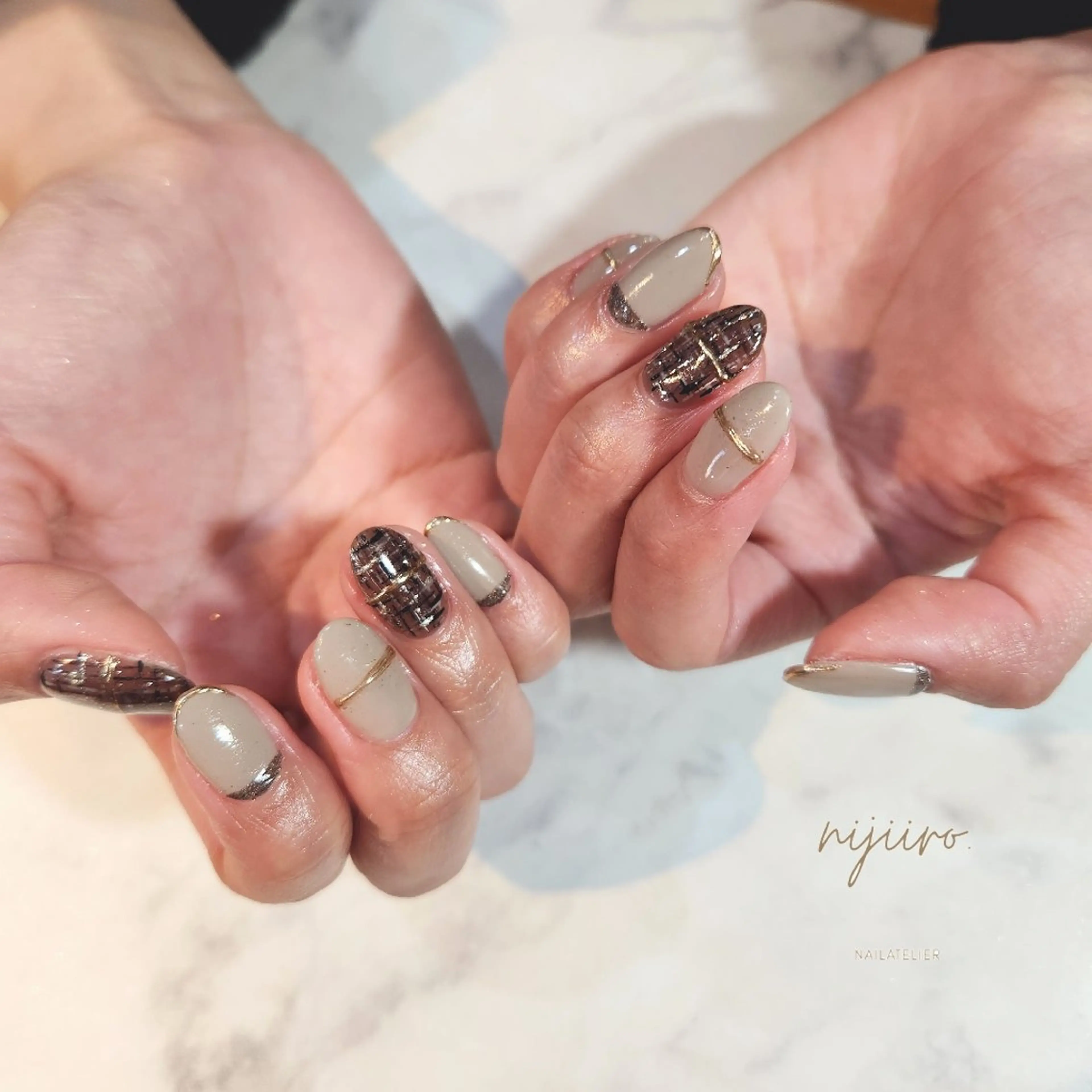 ネイル ハンドネイル nailatelier nijiiro.所属・nijiiro🌈 サトウのネイルデザイン