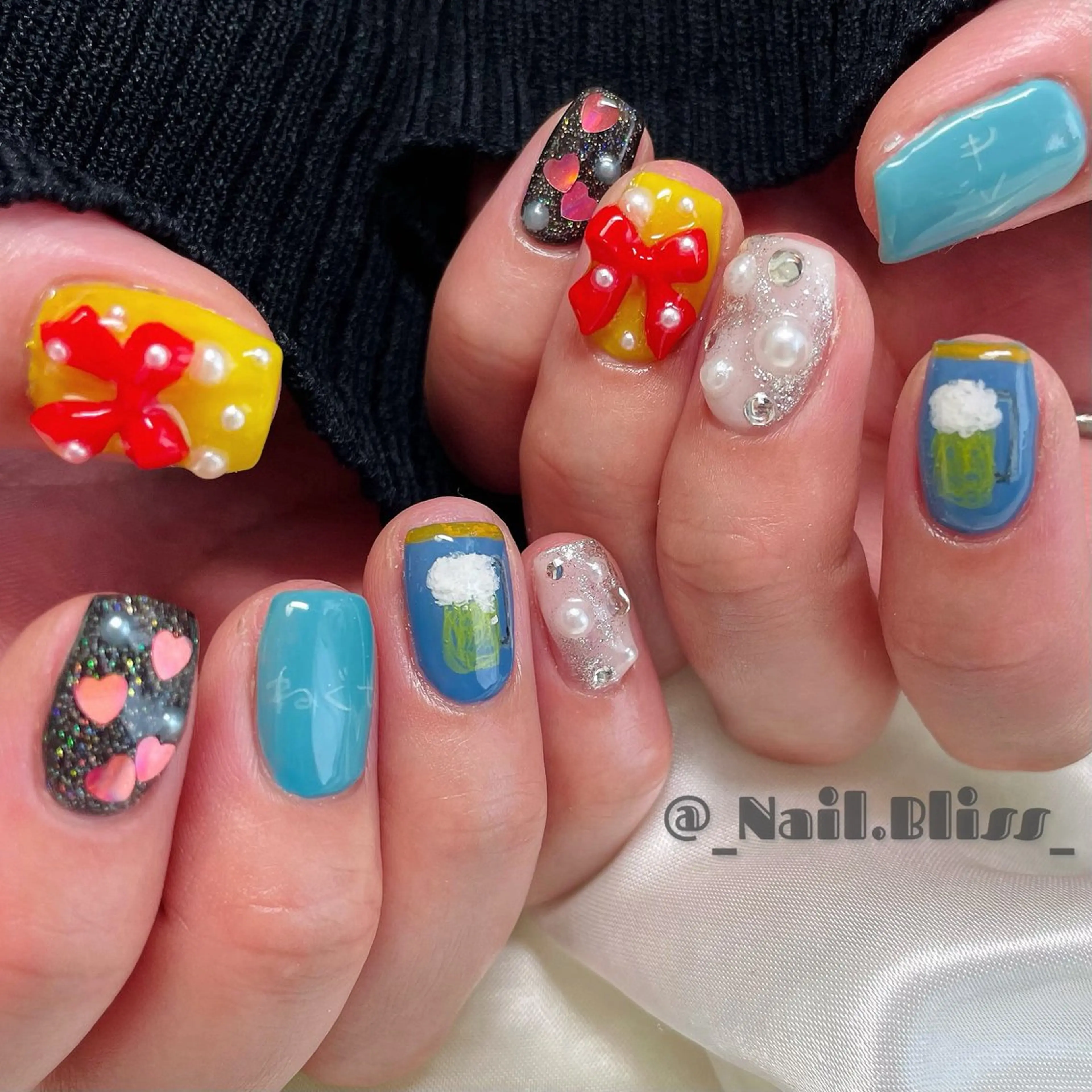 ネイル 持ち込み ハンドネイル NAIL BLISSのネイルデザイン