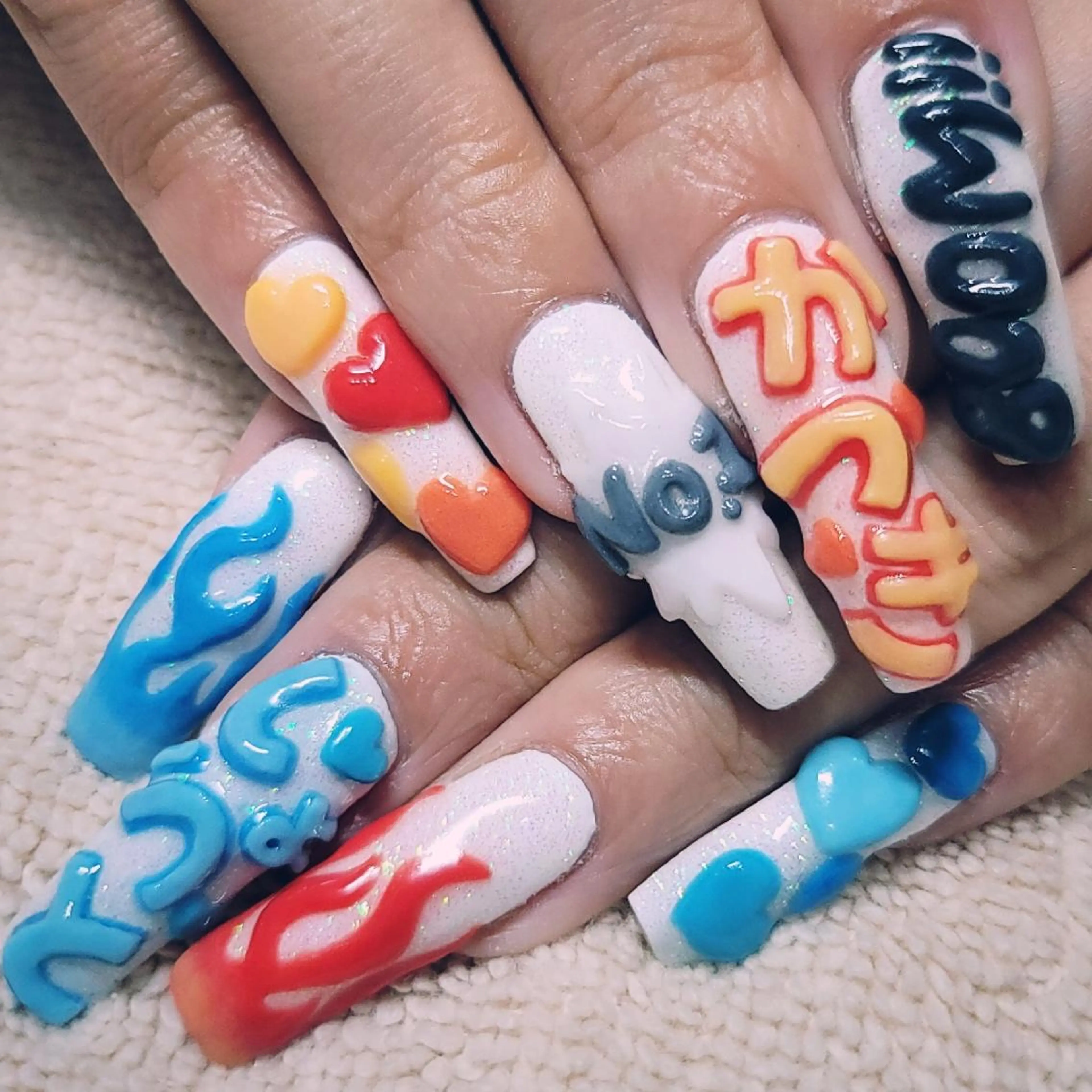 ネイル ラメ(グリッター) ハンドネイル よしだ ひろきのネイルデザイン