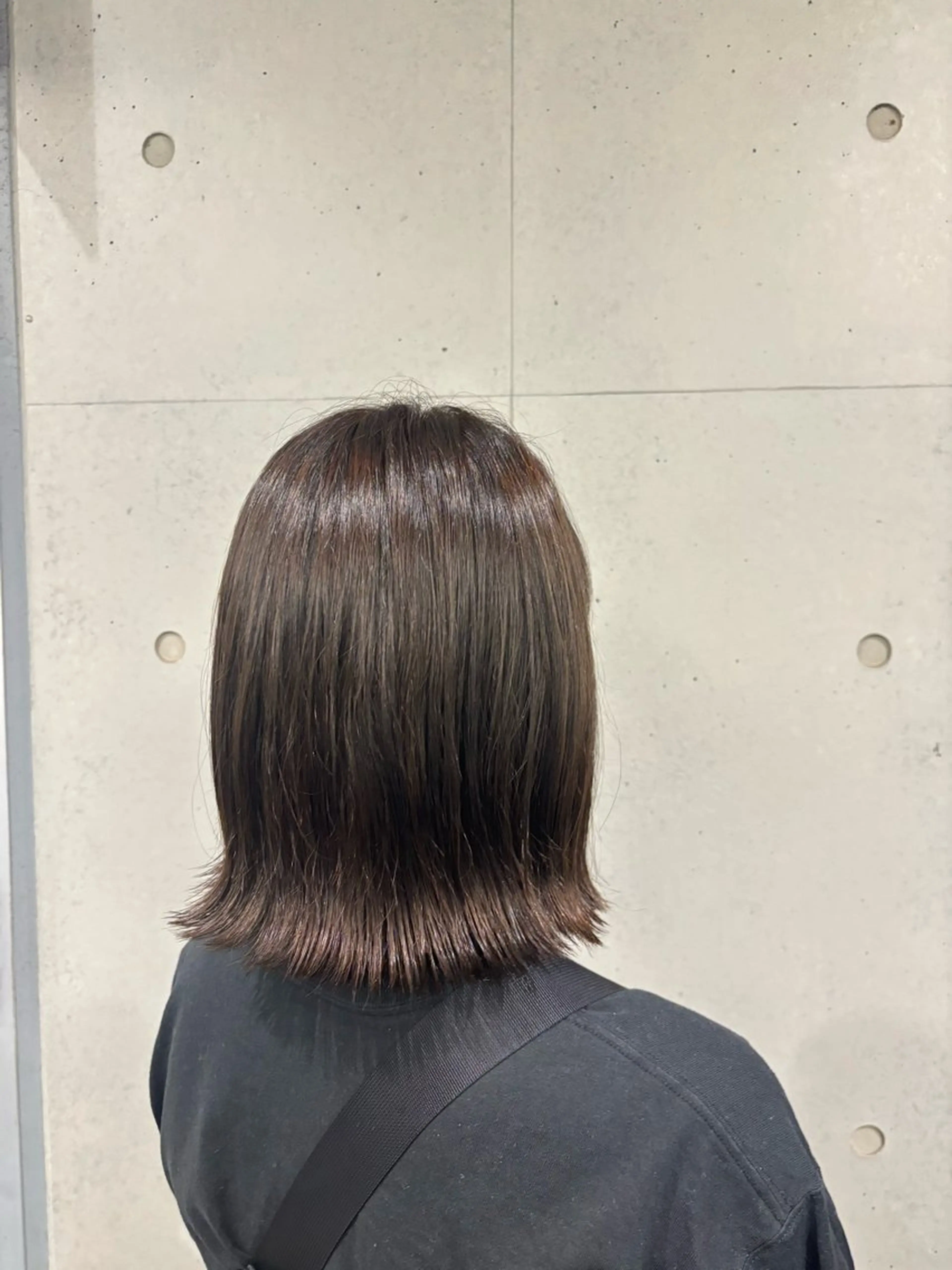 ミディアム カット カット/暖色カラー/ rikako🌻のヘアスタイル