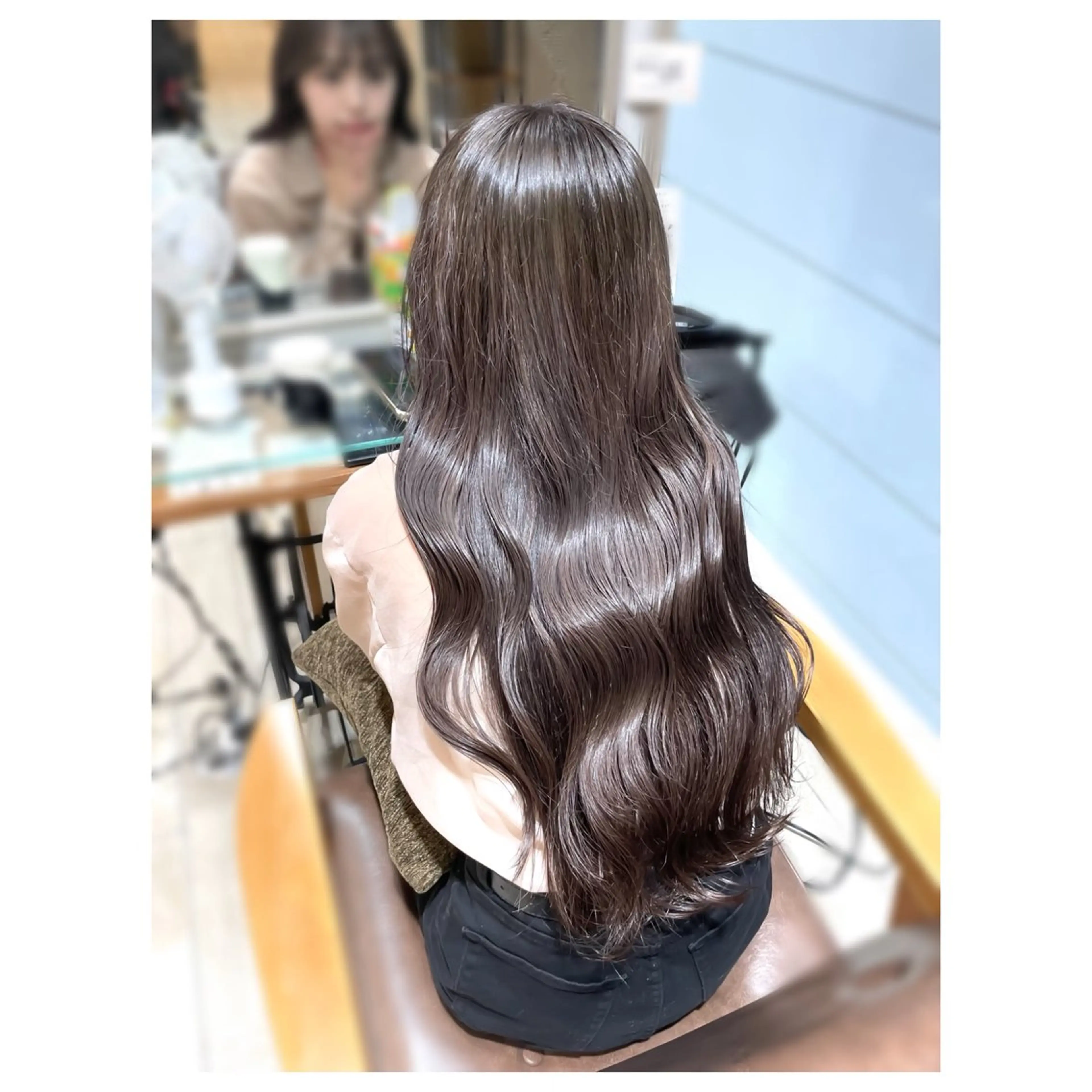 ロング カラー ブリーチ ブラウンカラー ショコラブラウン 透明感カラー 🦩 Rui 🦩のヘアスタイル