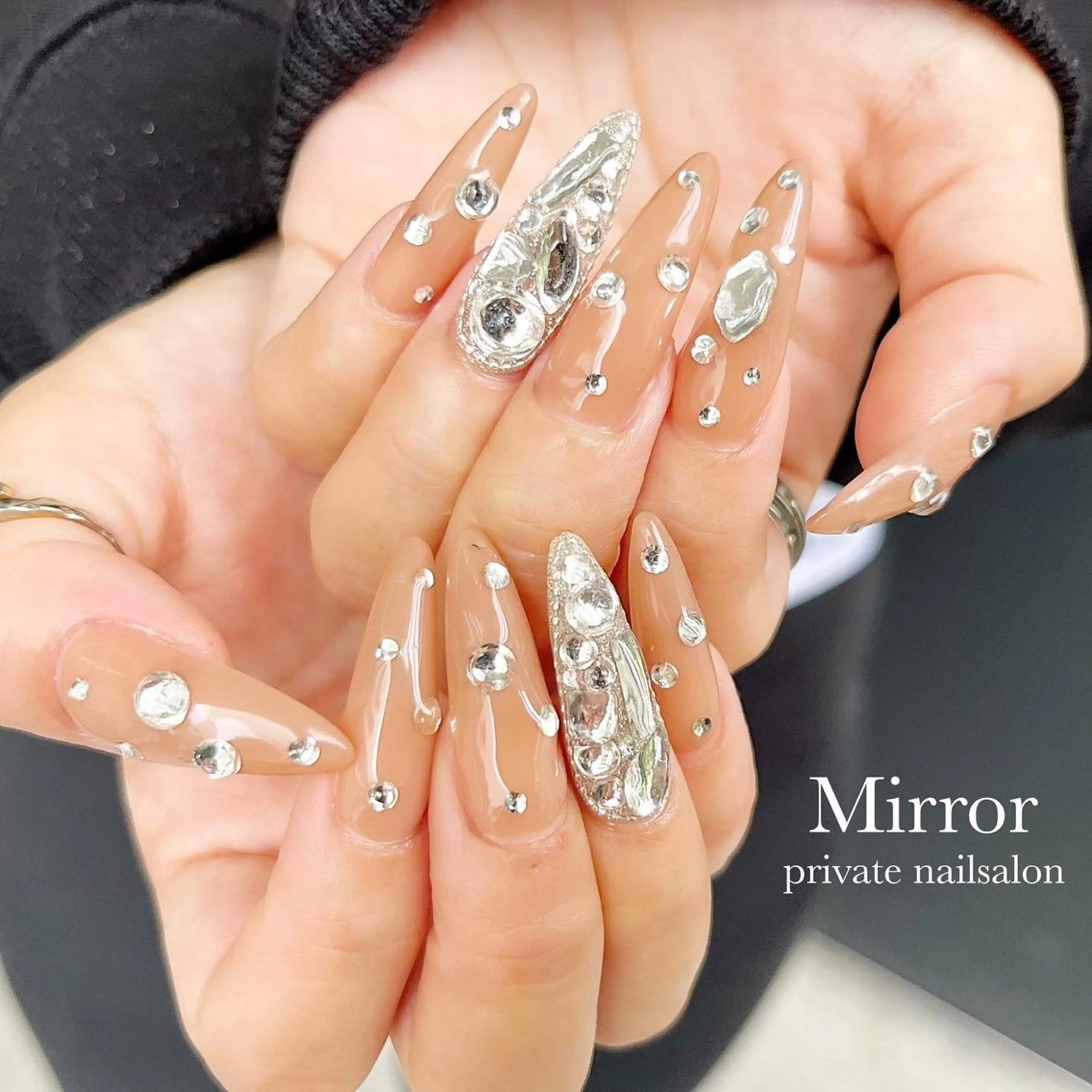 クリアスカルプ10本長さだし☆持ち込みデザイン￥1000オフの写真