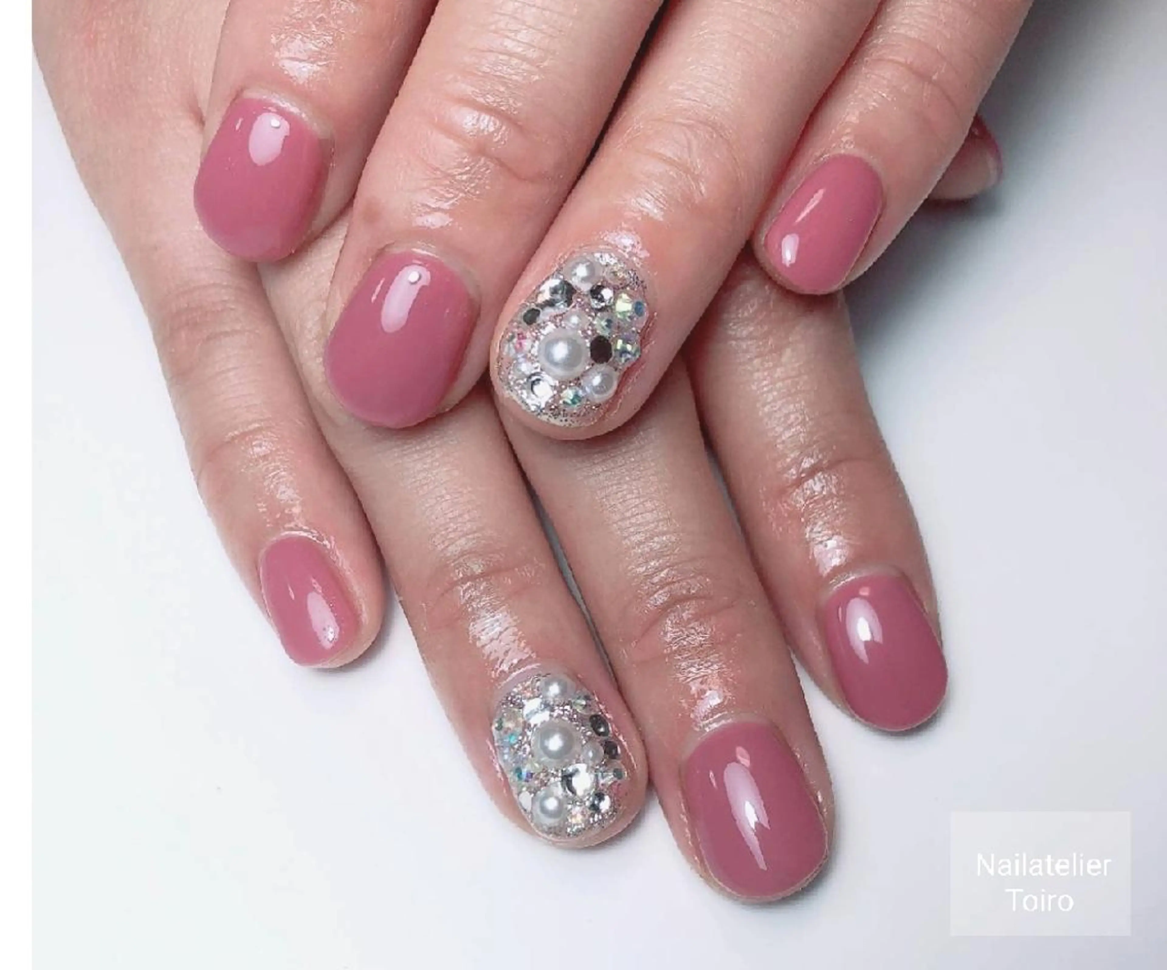 ショート ネイル ピンク ☺︎山部 志麻☺︎のネイルデザイン