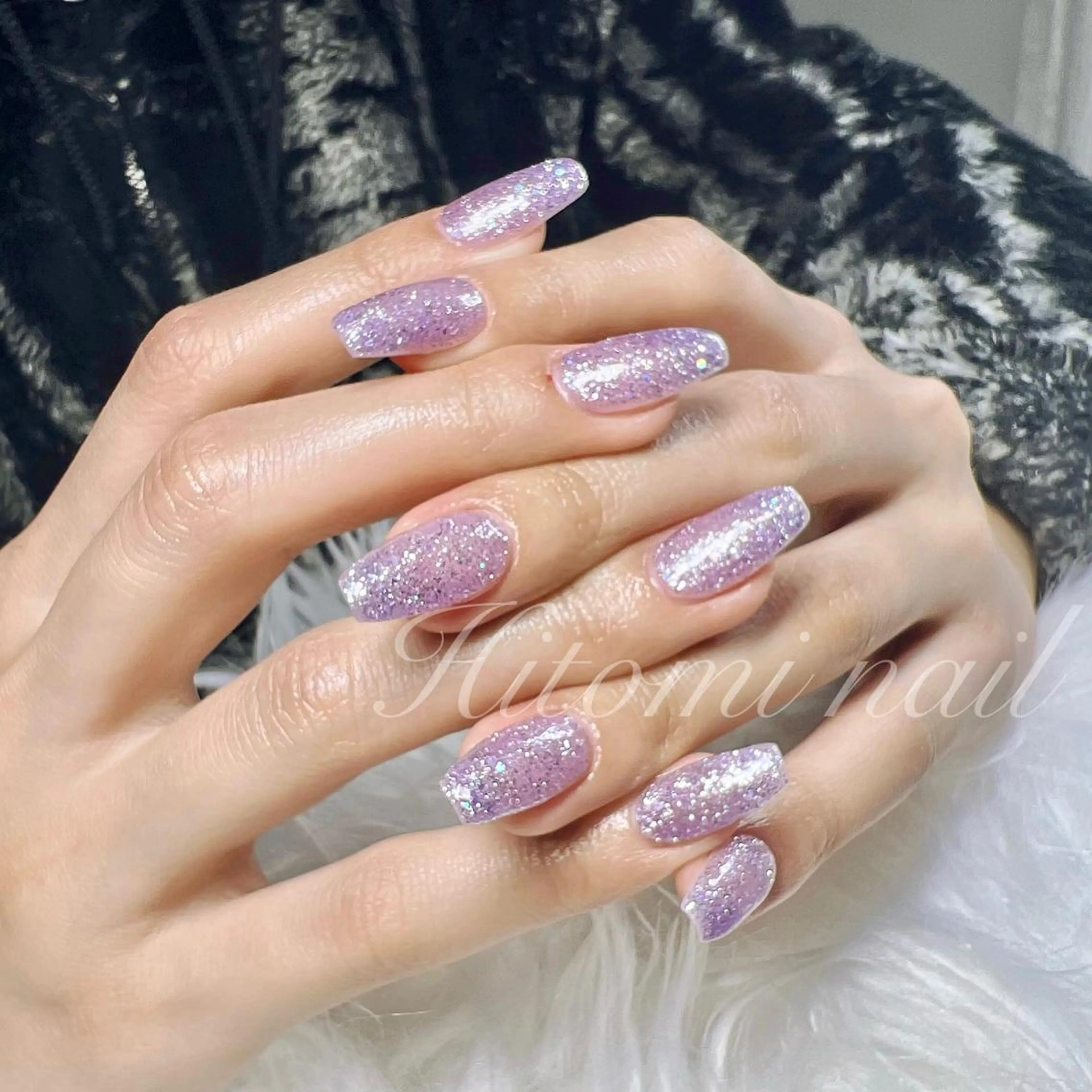 💝ラメコース💝ラメフレンチ ラメグラデーション 全塗り色10個選べますの写真