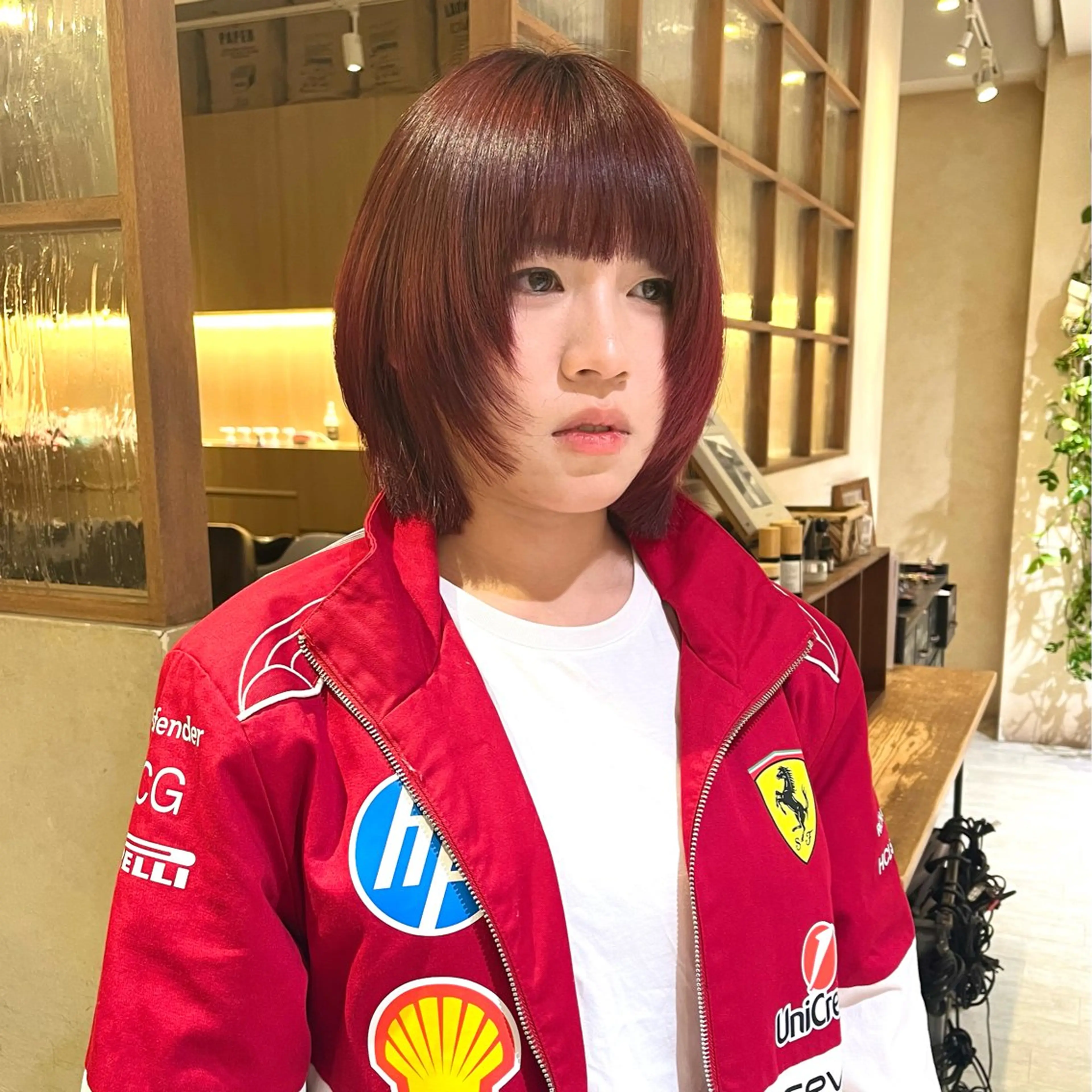 ショート カラー ボブレイヤー ブリーチ ボブ レイヤーカット カット ヘアカラー CANAAN hair salon 表参道店所属・🌿‬ナチュラルヘア /パーマ/蒼真🍃のヘアスタイル