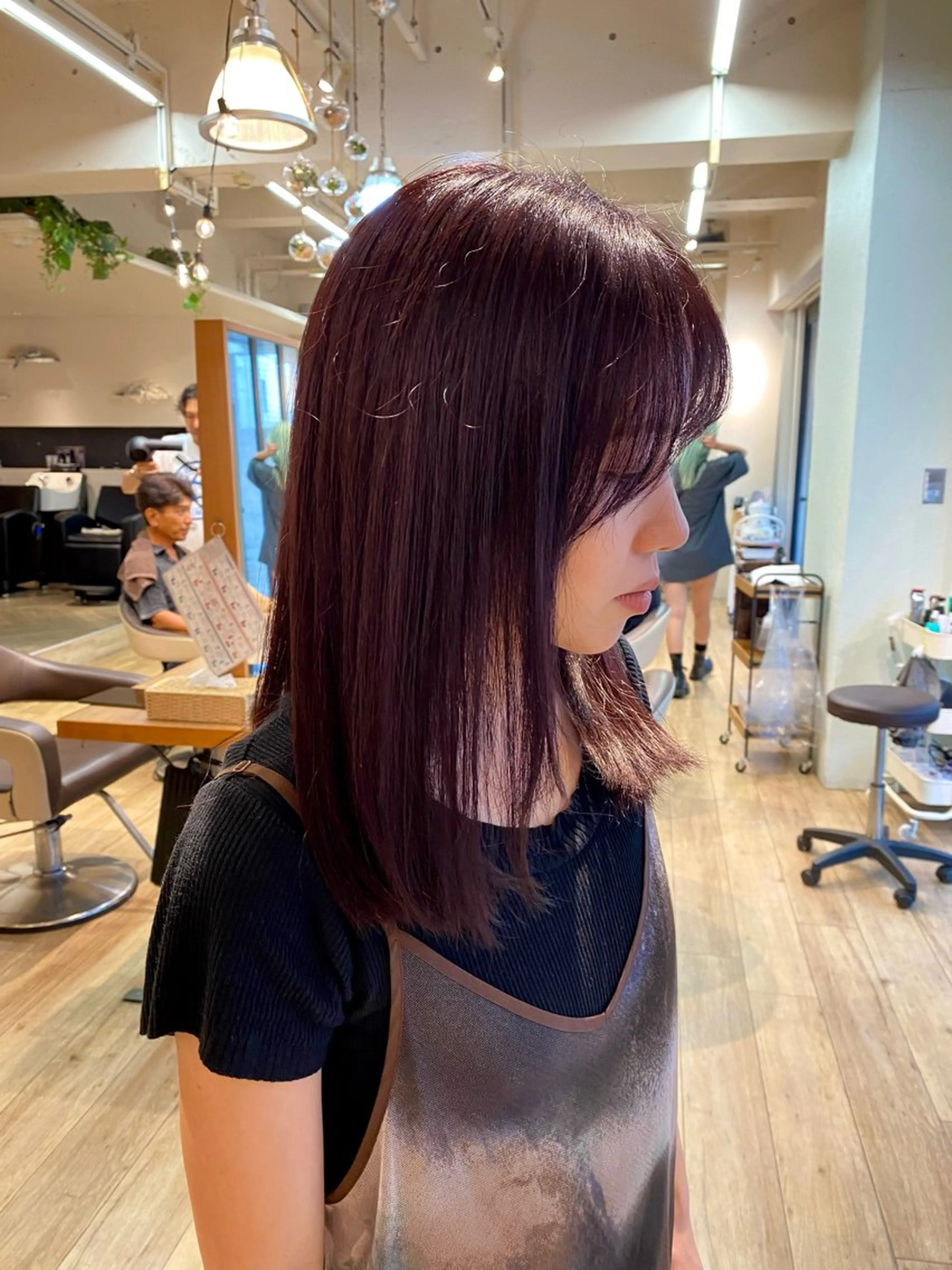 ロング ヘアカラー ナチュラルヘア🫧 ナナミのヘアスタイル