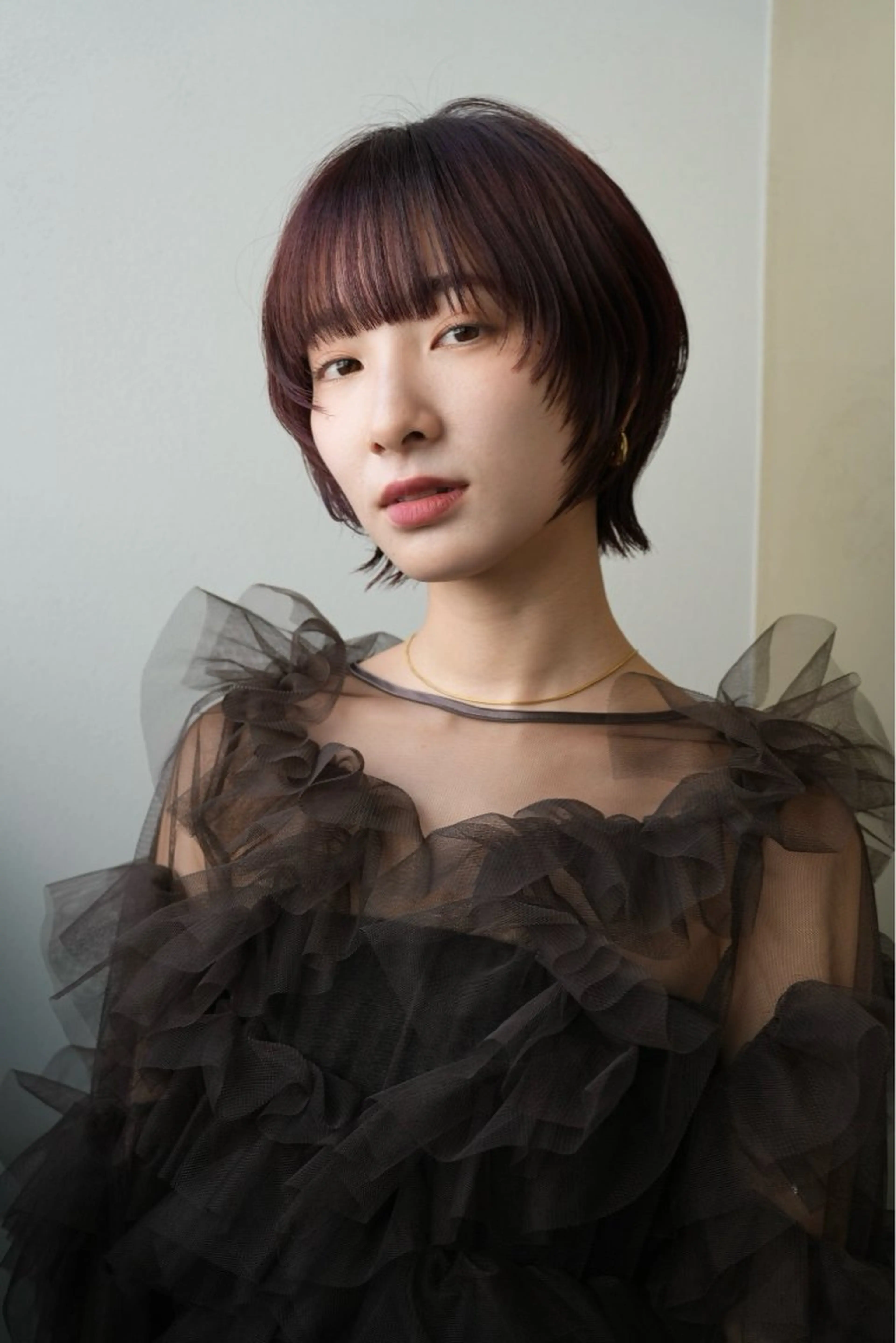 ショート ショートヘア ウルフカット カット ヘアカラー SHISEI所属・小野 明日香のヘアスタイル