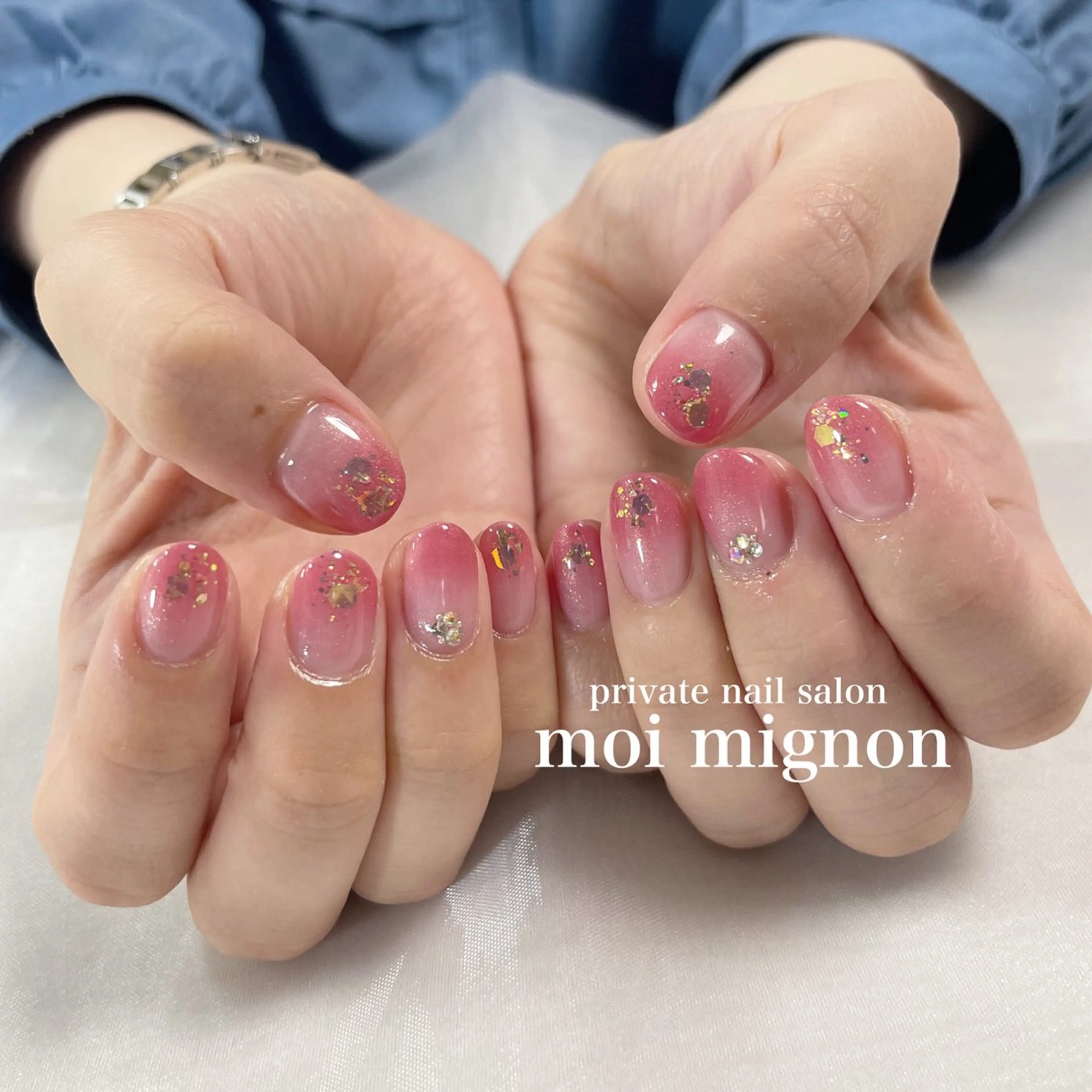 ネイル ラメ(グリッター) ハンドネイル nailist Aki♡のネイルデザイン