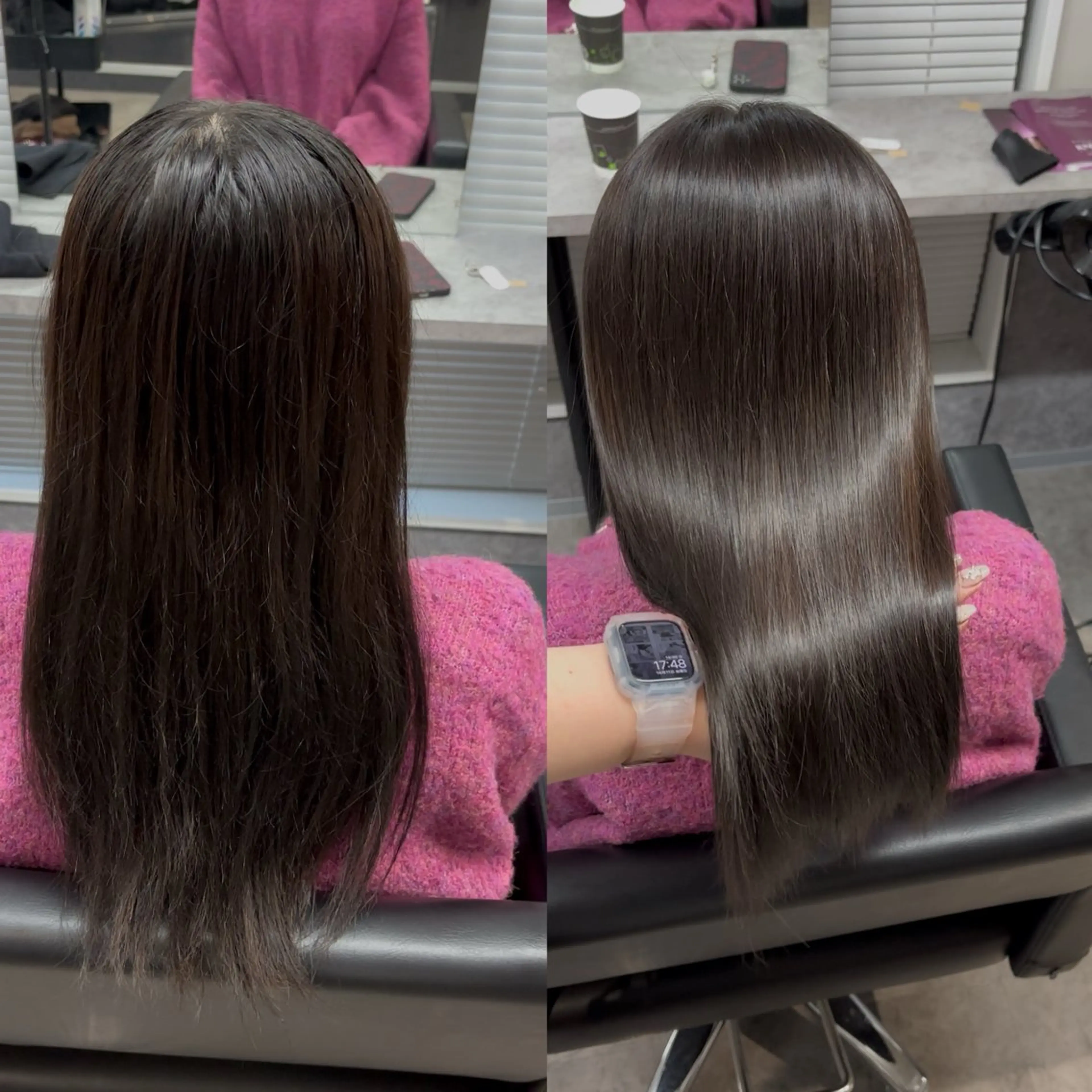 ロング 髪質改善 縮毛矯正 りあん/ 越谷/パーマのヘアスタイル