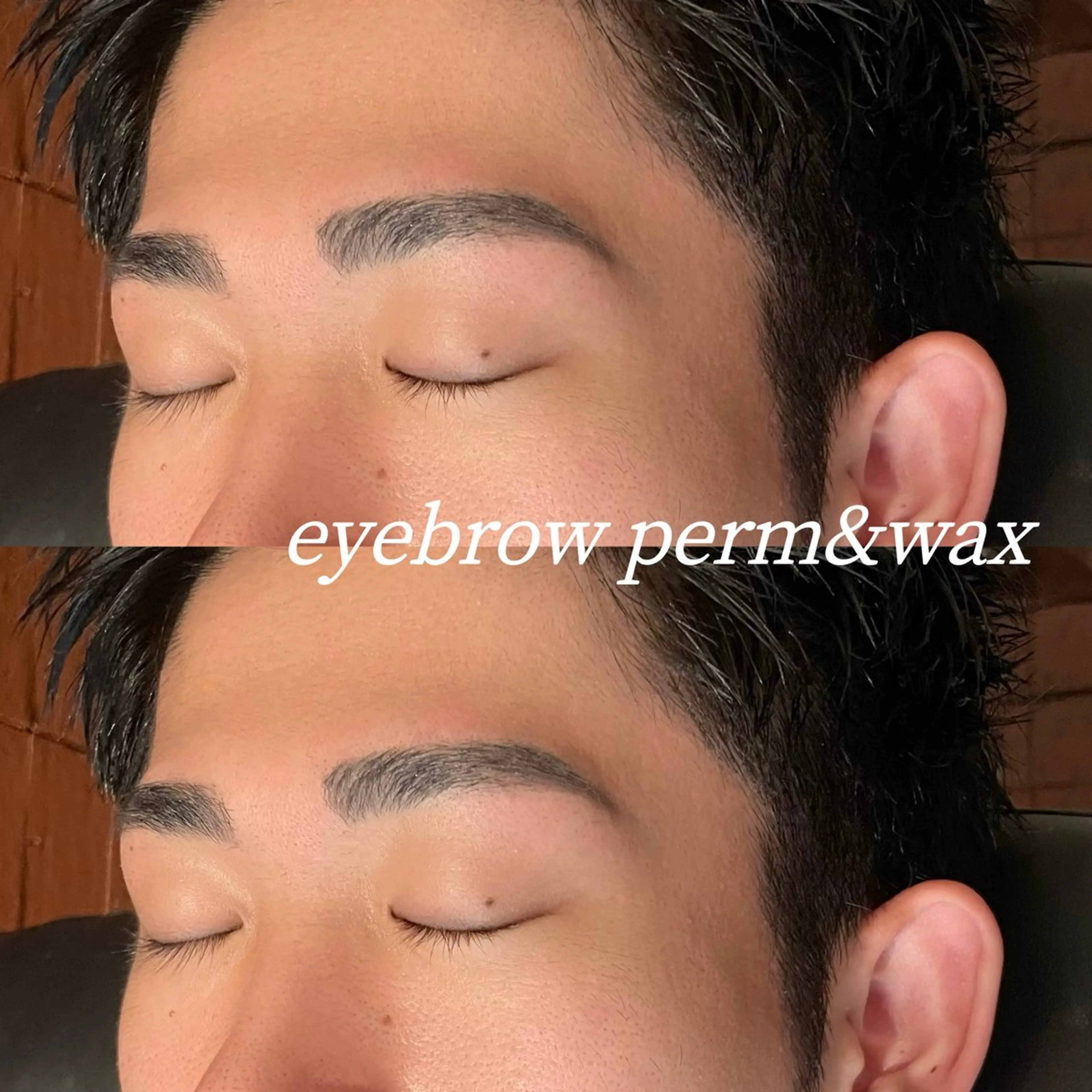 メンズ アイブロウ その他(アイブロウ) レイヤーカット/ 縮毛矯正/ミサキ💐のヘアスタイル