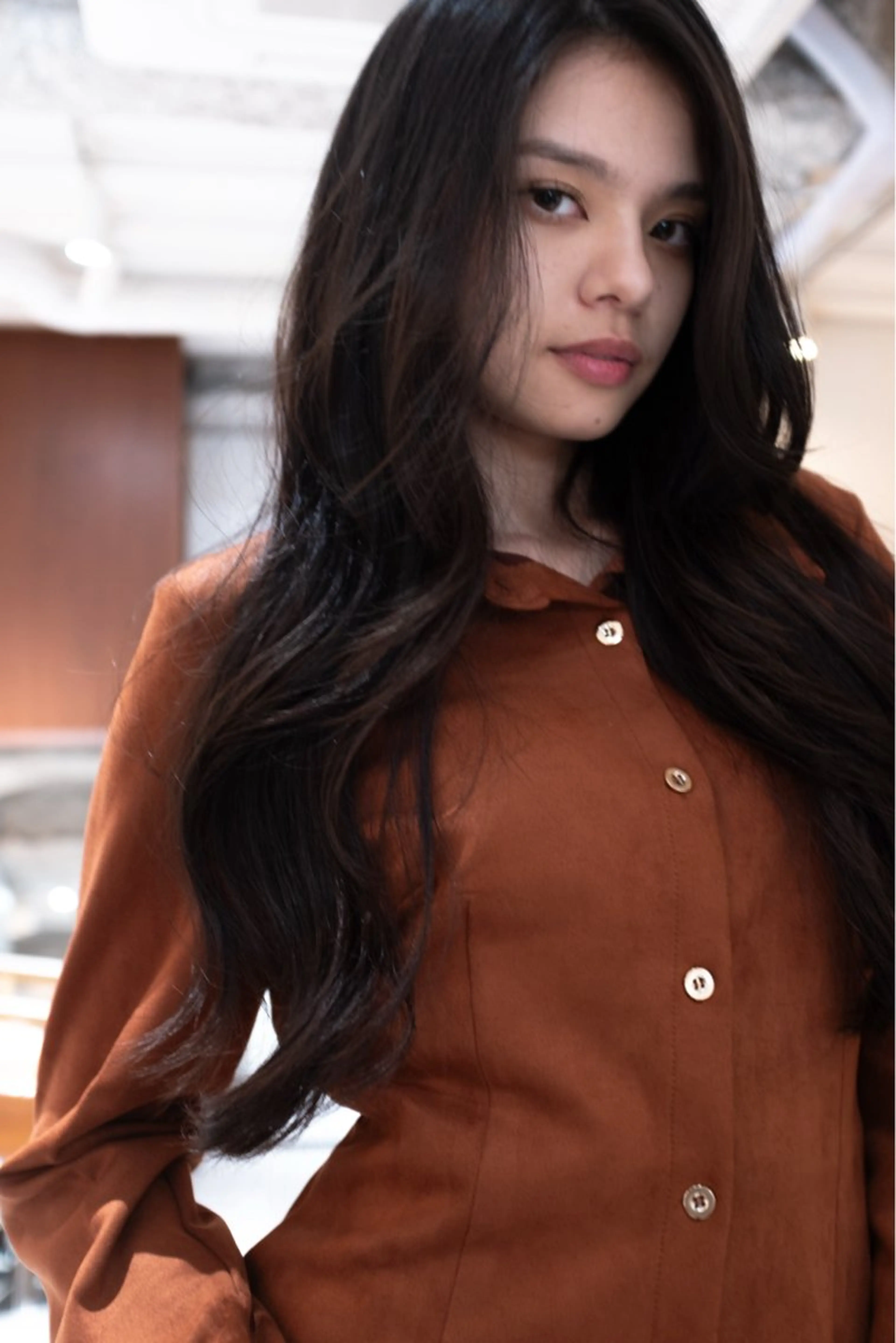 セミロング カラー ヘアアレンジ カット ヘアカラー トリートメント opus 店長大和 レイヤー/赤み消しのヘアスタイル