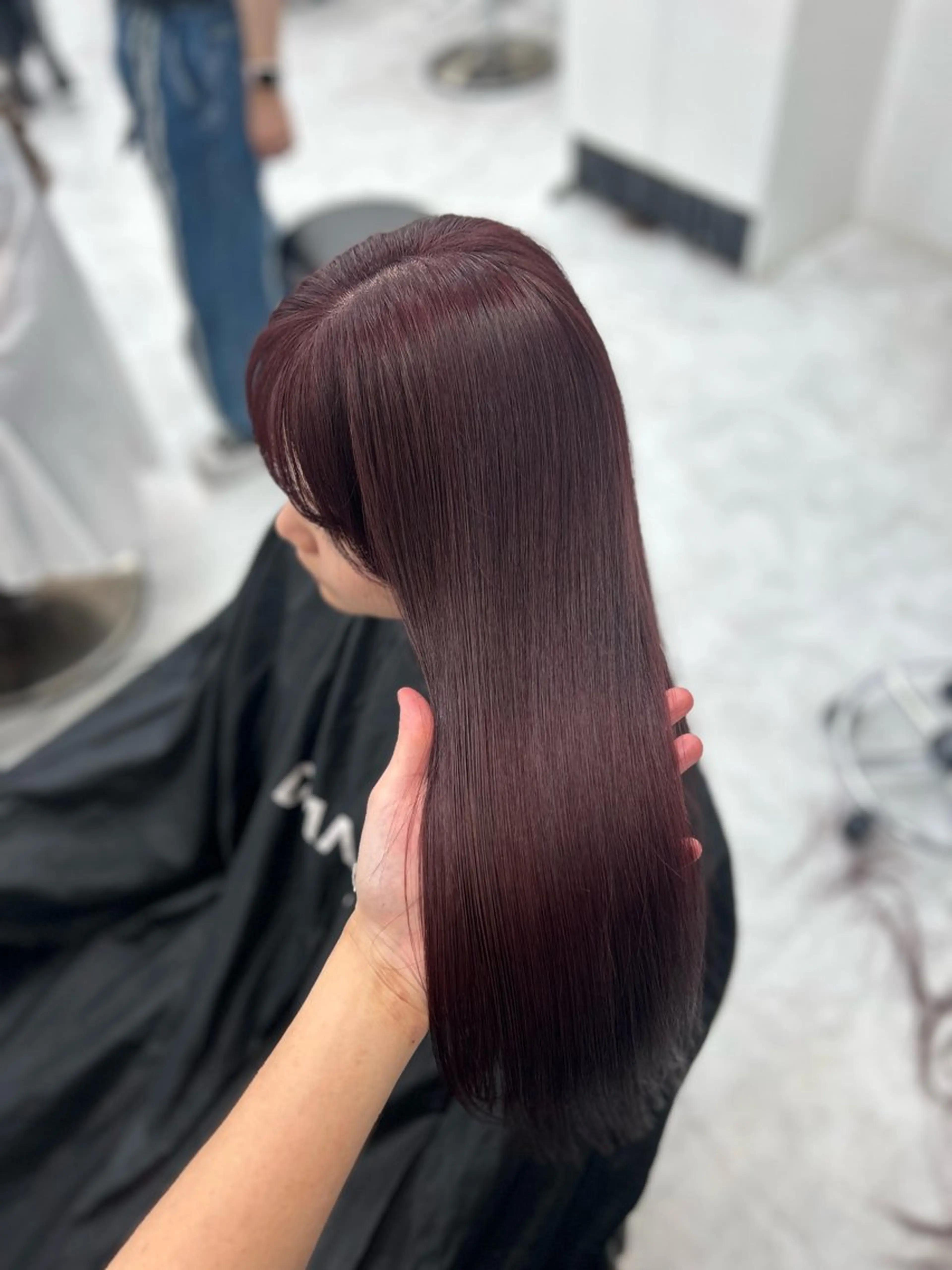 【♥️ケア付カラー♥️】🧴ブリーチなしWカラー＋premiumトリートメント🧴＋コテ巻あげ🧴炭酸スパ付♡の写真