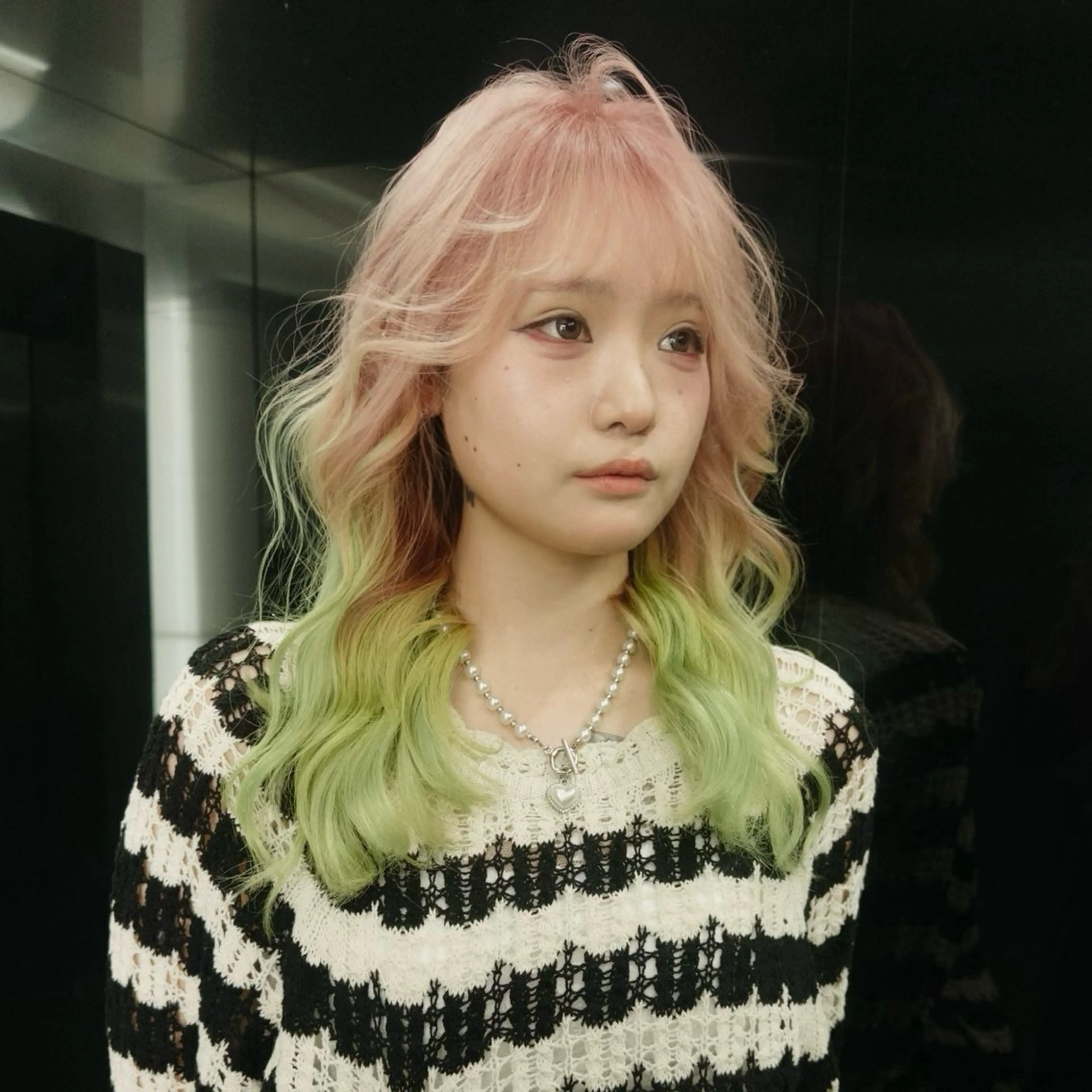 セミロング カラー デザインカラー カット ヘアカラー トリートメント ケアブリーチ特化✨/ 艶カラー/エクステのヘアスタイル