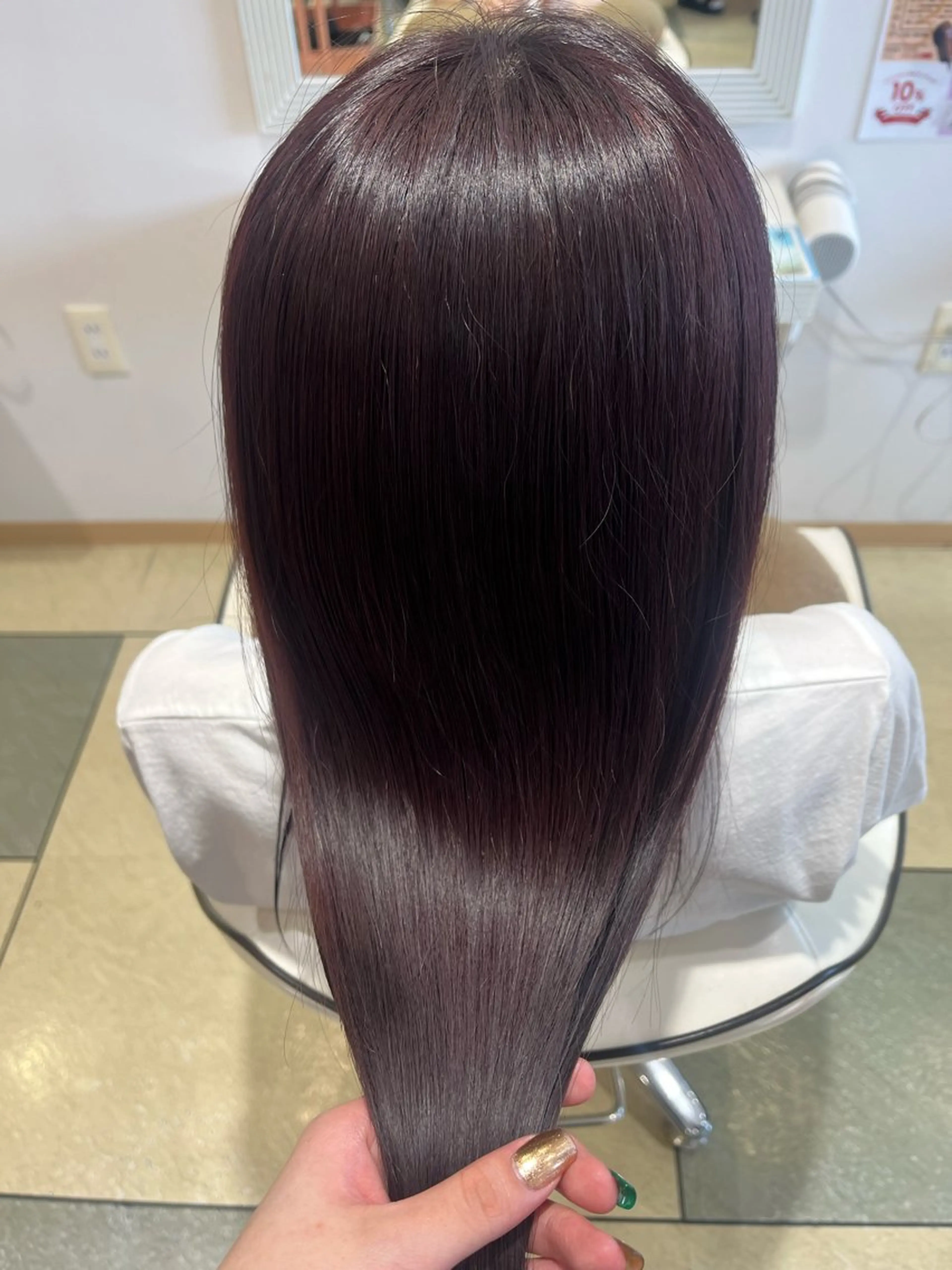 ロング カラー カット ヘアカラー トリートメント ベージュカラー⌇﻿ くびれヘア.𐙚心音のヘアスタイル