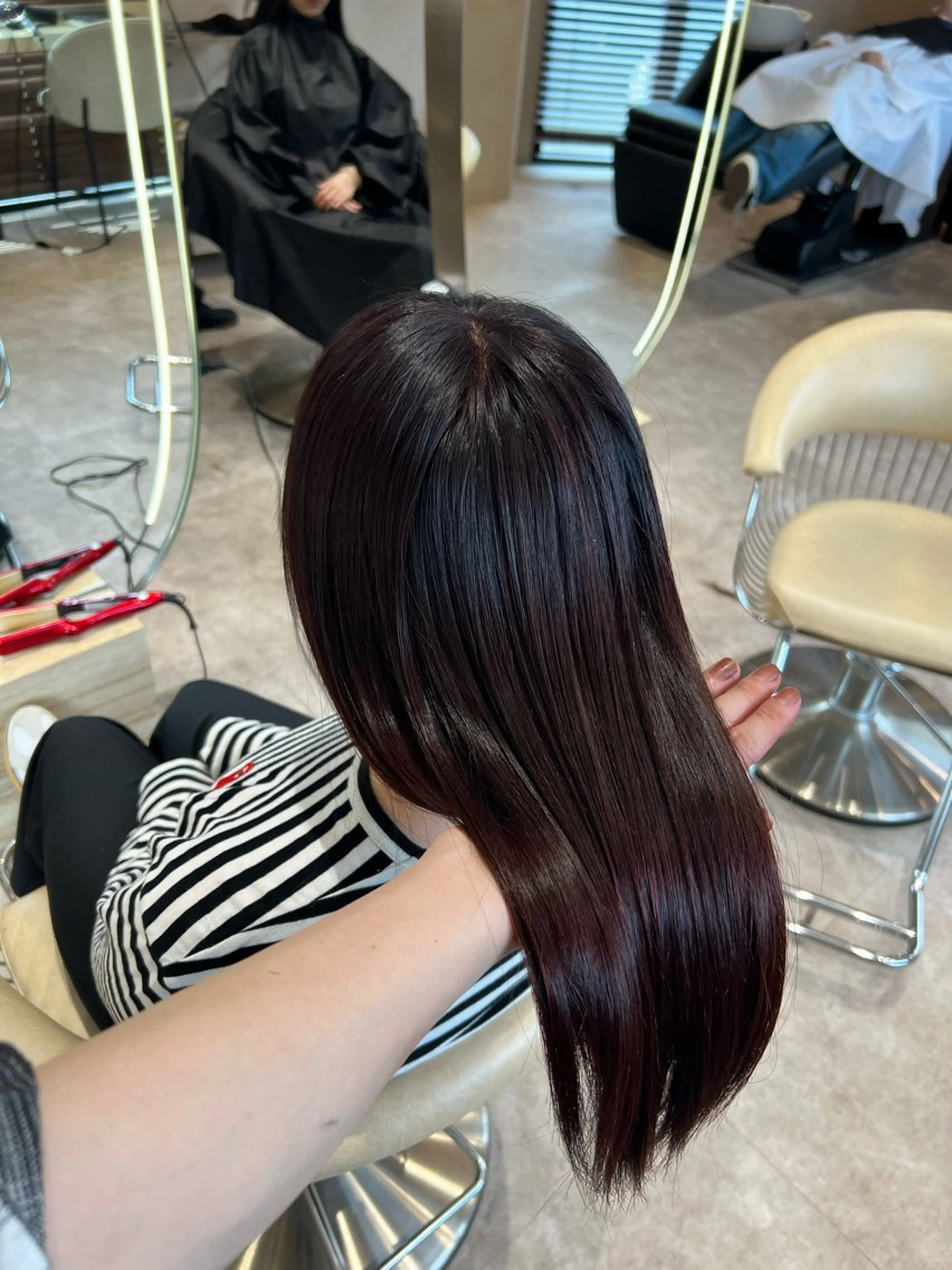 ミディアム カラー カット ヘアカラー 縮毛矯正 トリートメント ✨髪質改善 縮毛矯正 艶髪 立川 コウキ✨のヘアスタイル