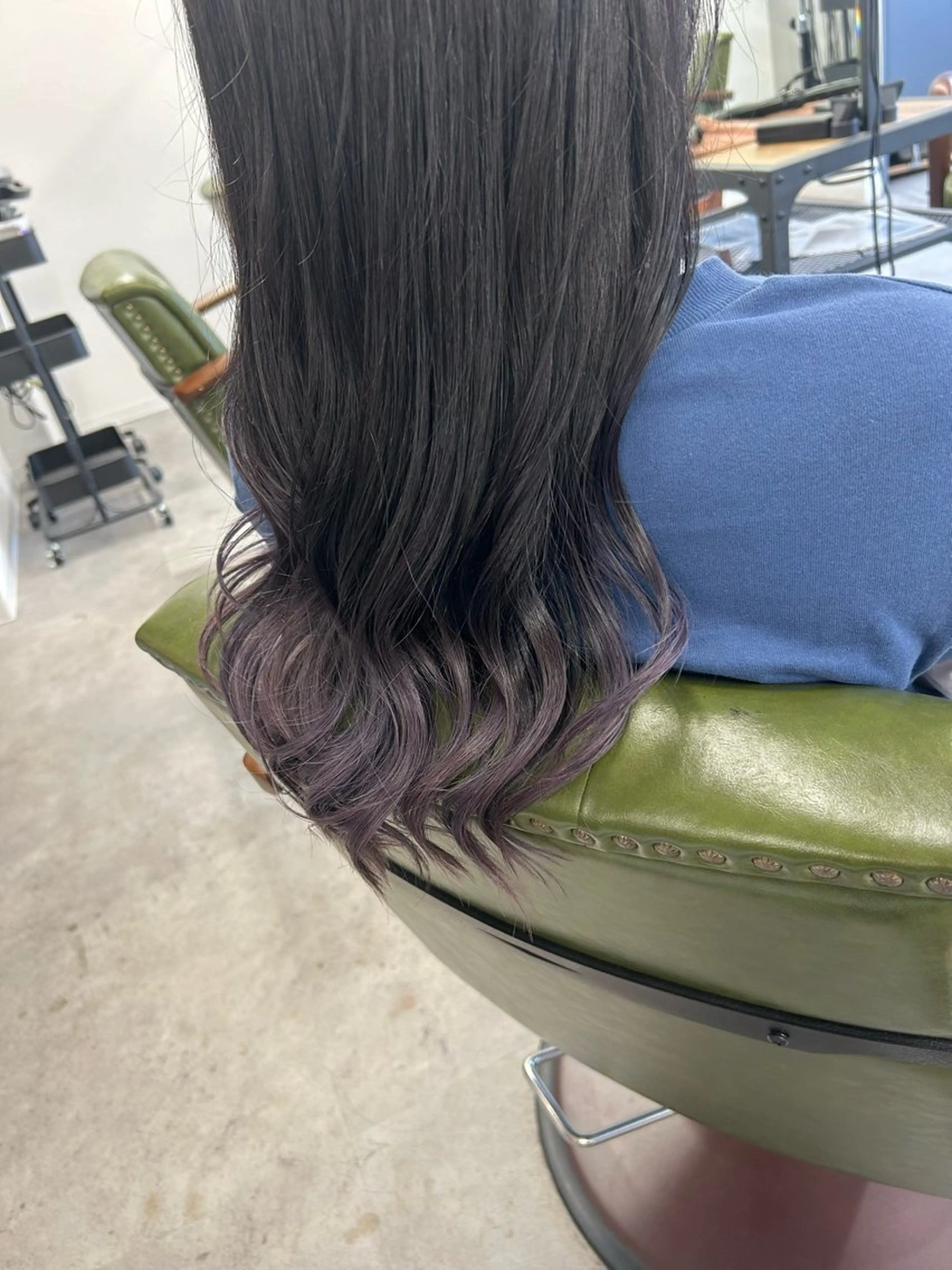 ミディアム カラー グラデーションカラー ラベンダーカラー カット ヘアカラー トリートメント SHAFT Ieiriのヘアスタイル