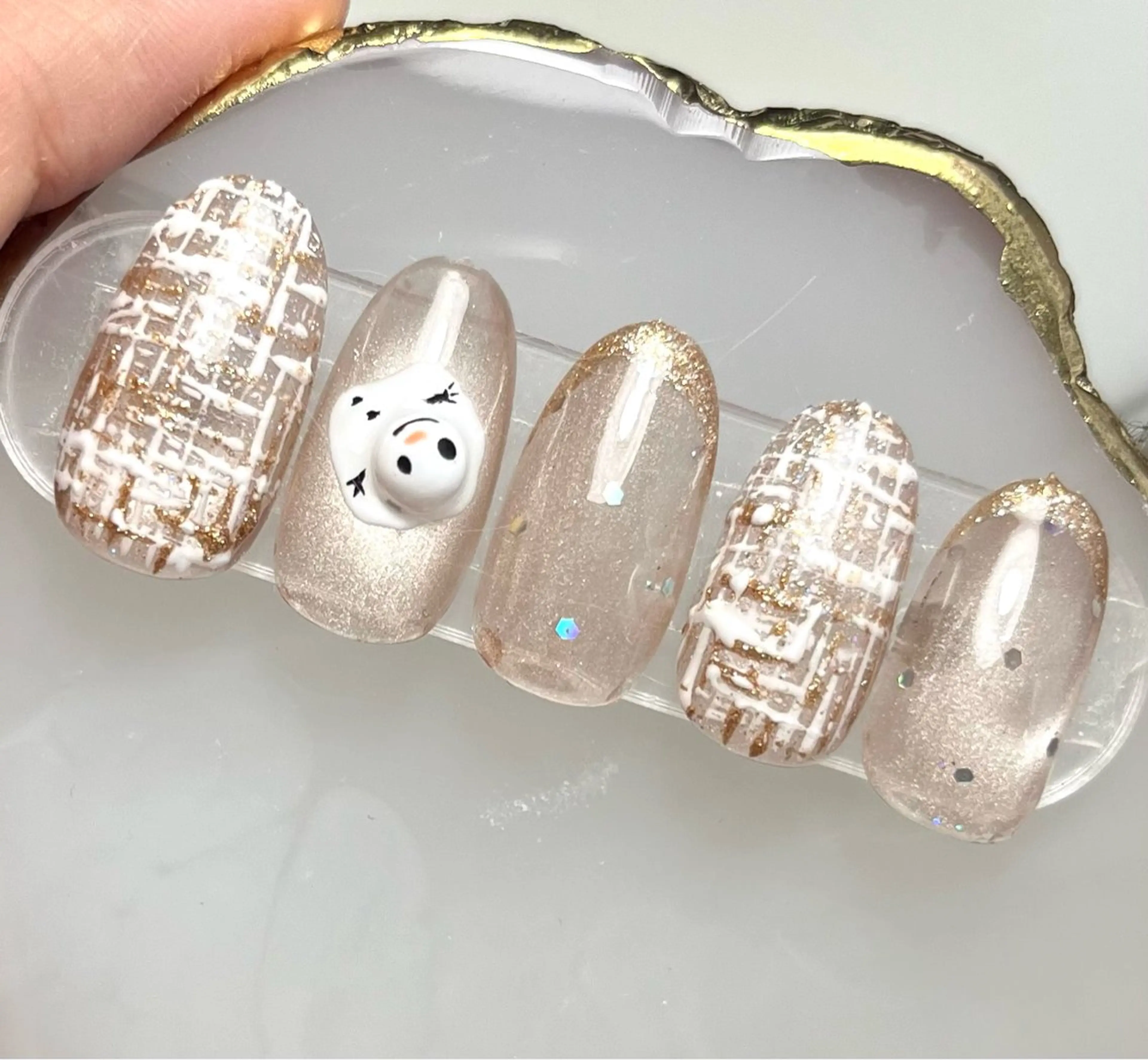 ネイル 冬ネイル ハンドネイル 島田 亜紀のネイルデザイン