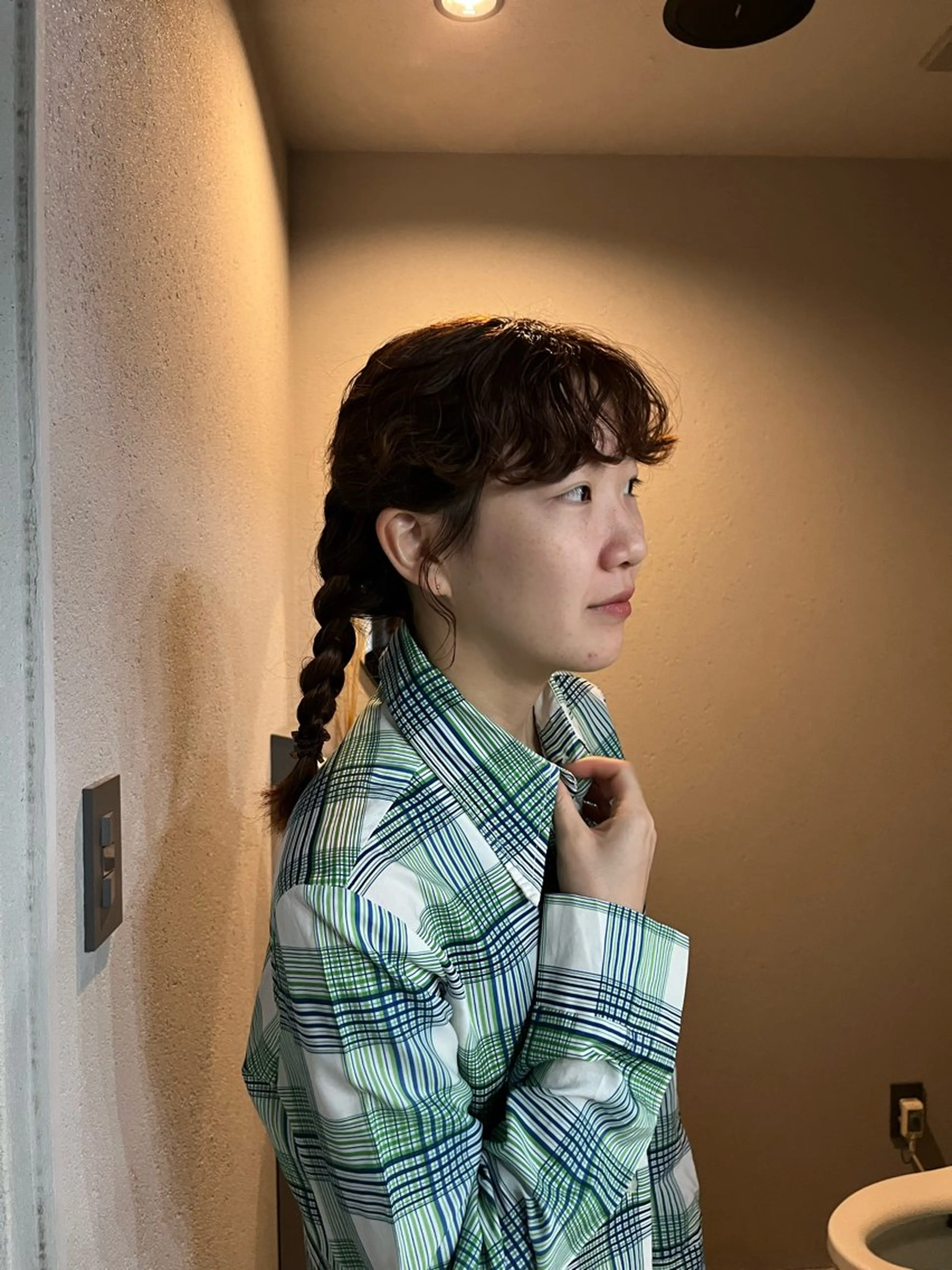 ミディアム カラー パーマ カット パーマ 表参道/髪質改善・ 透明感 colorのヘアスタイル