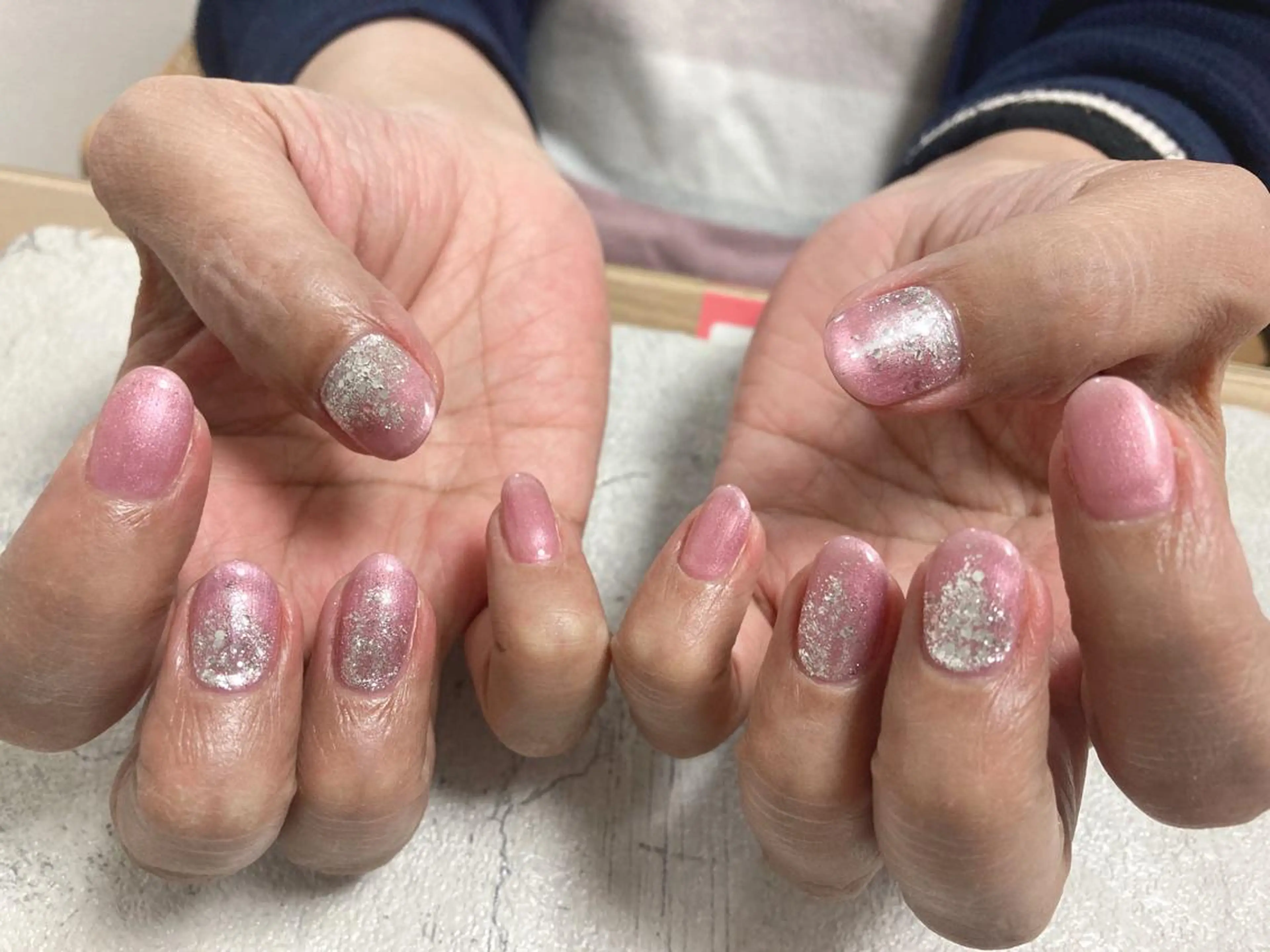 ネイル オーロラネイル フラワーネイル フットネイル フレンチネイル ジェルネイル Mogu nail 二子玉川のネイルデザイン