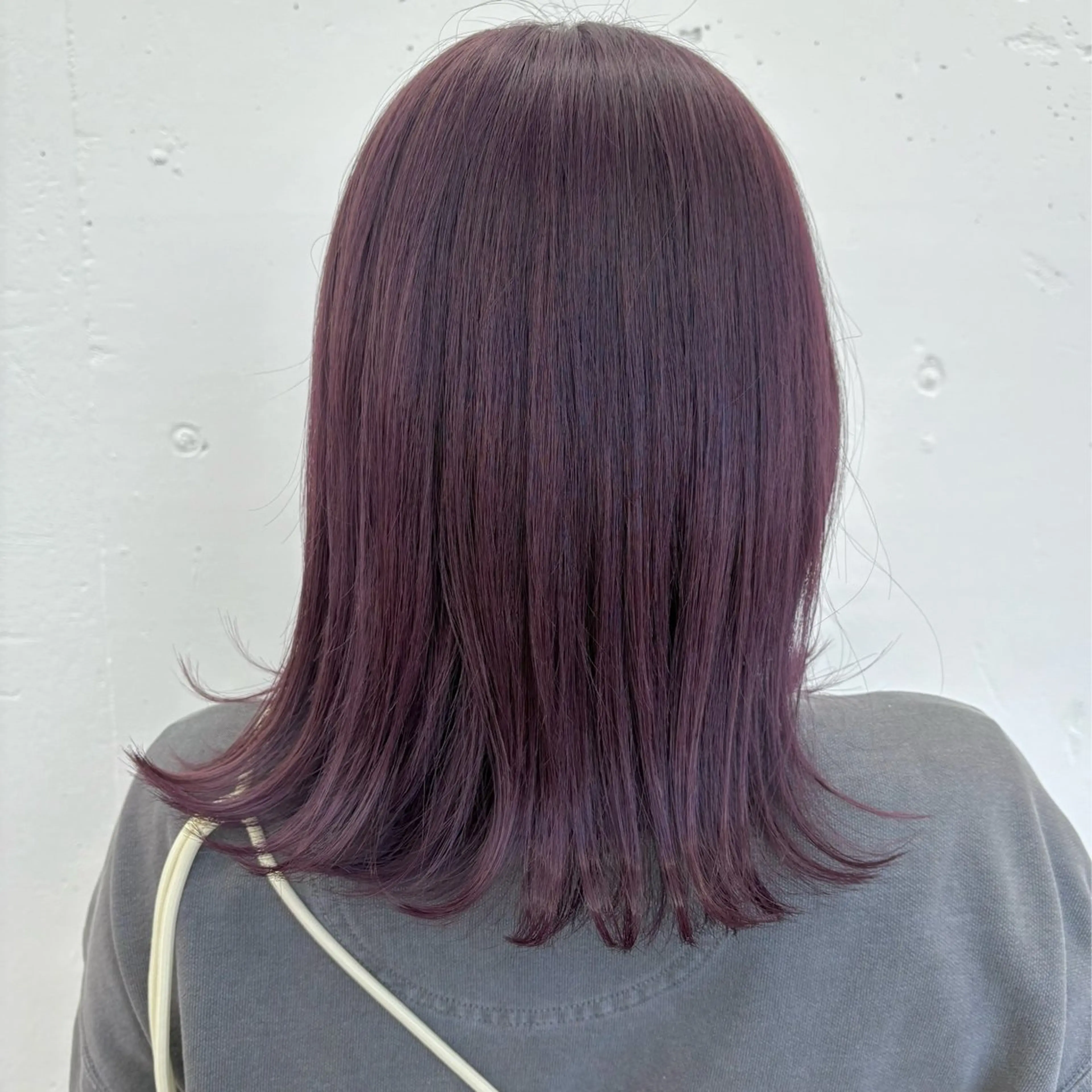 セミロング カラー ラベンダーカラー 矢場町栄/ブリーチ /明るい接客のヘアスタイル