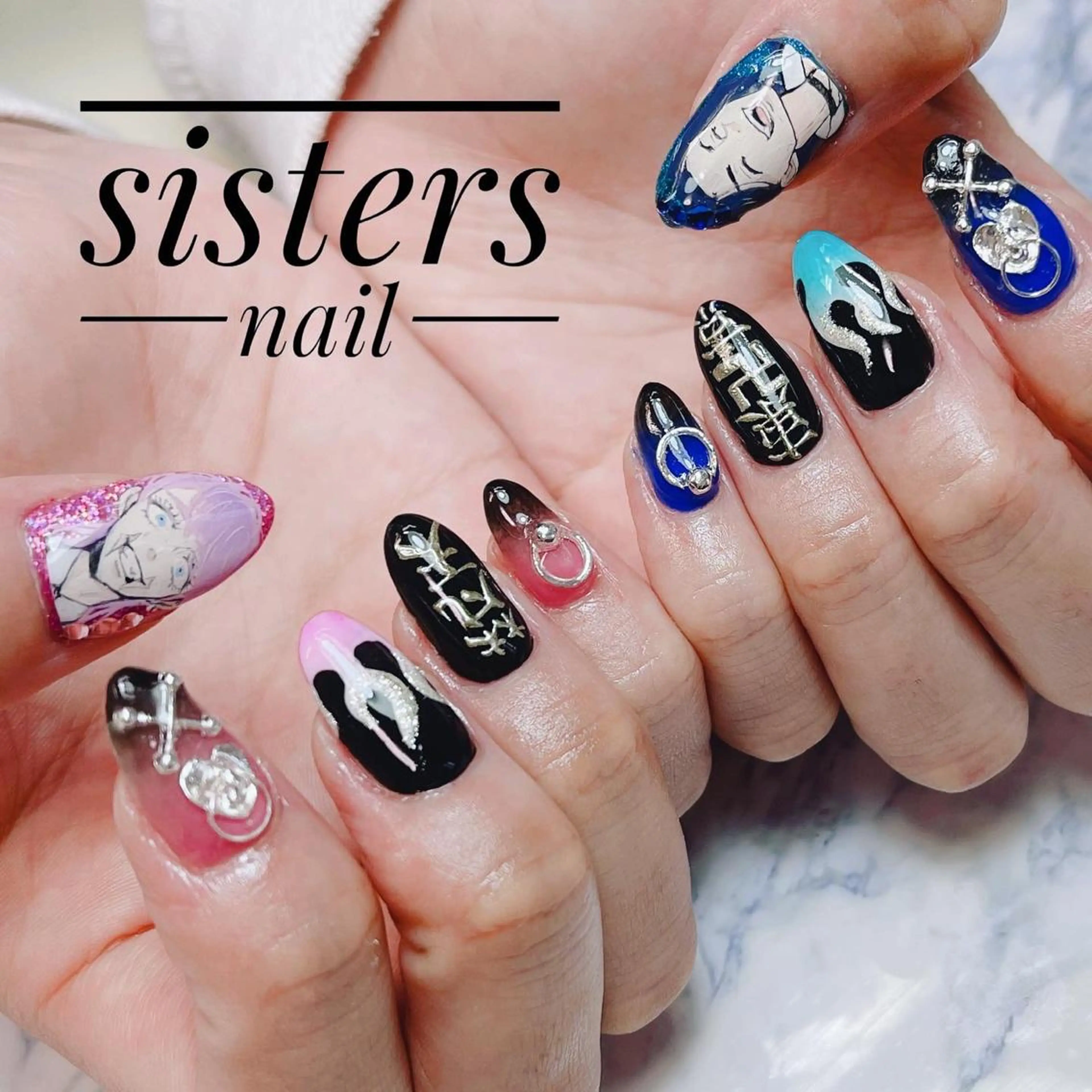 ネイル アートネイル 春ネイル sisters nail.fのネイルデザイン