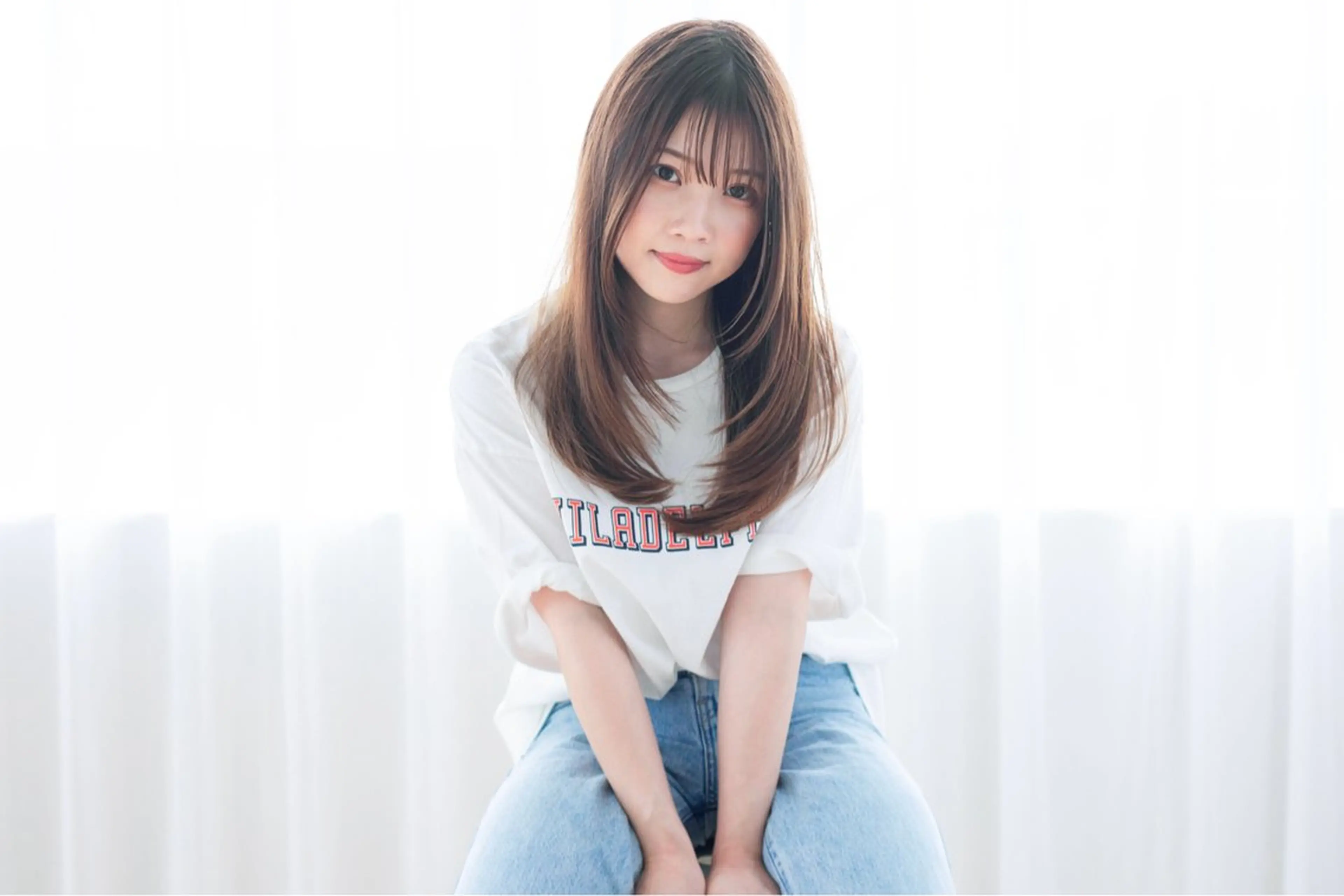 ✨迷ったらコチラ✨小顔デザインカット+ 透明感カラー+プレミアトリートメント《ダメージケア&高保湿&コアセルケア♪》の写真