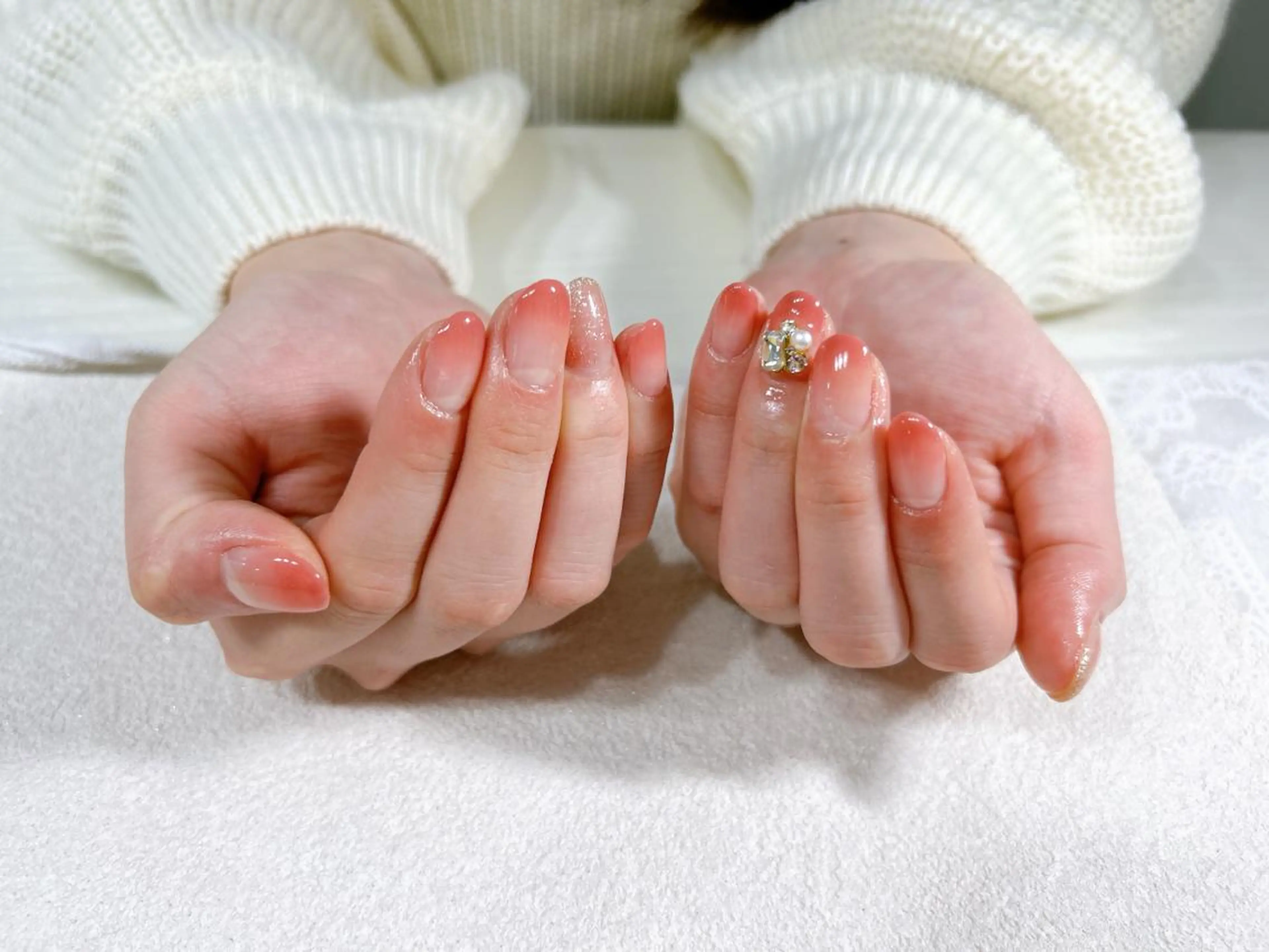 ネイル ハンドネイル Nailsalon  &Noel所属・もも 🍑のネイルデザイン